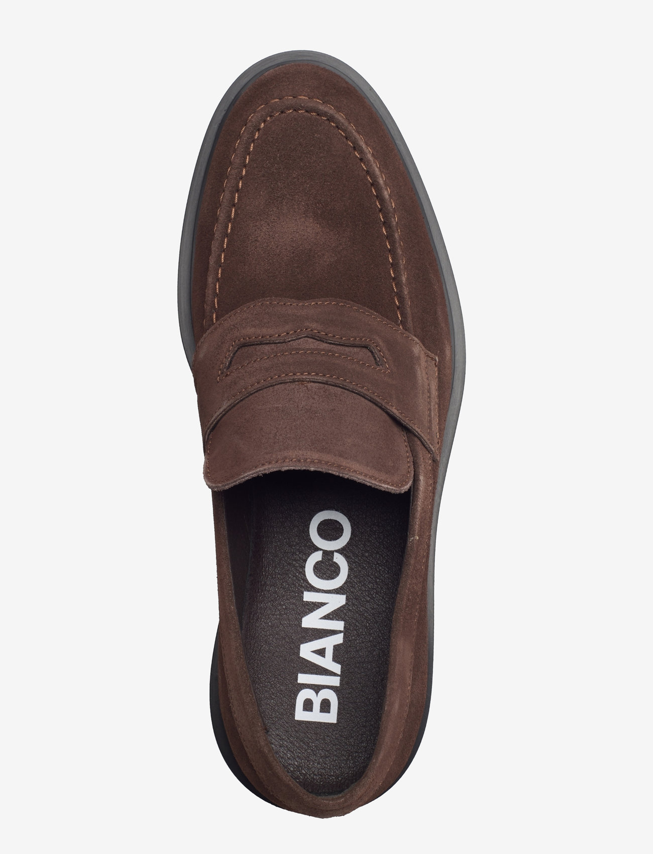 Bianco - BIAFELIX Loafer Suede - dark brown - 3