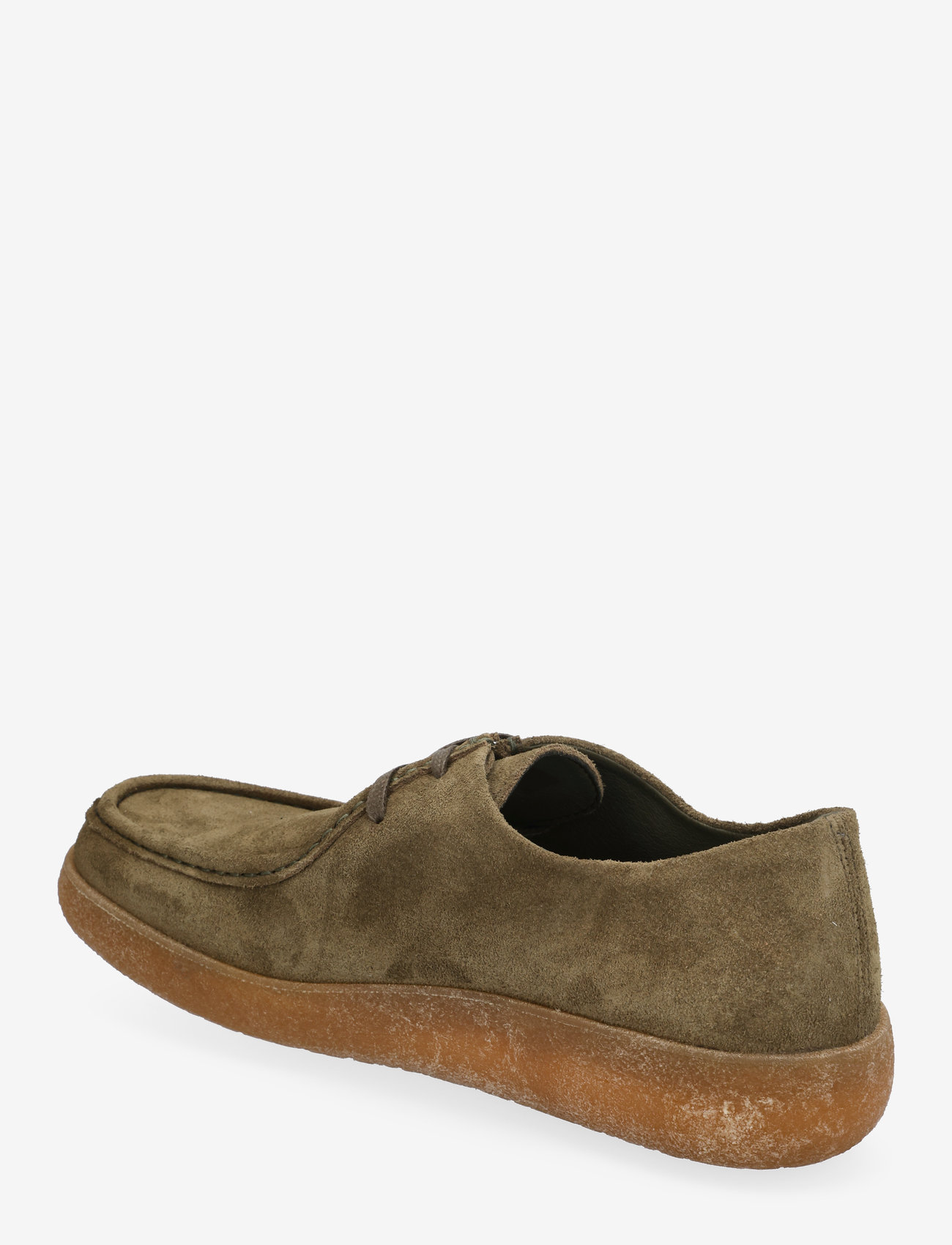 Bianco - BIAASHER Moc Toe Lace Up Shoe Suede - olive - 2