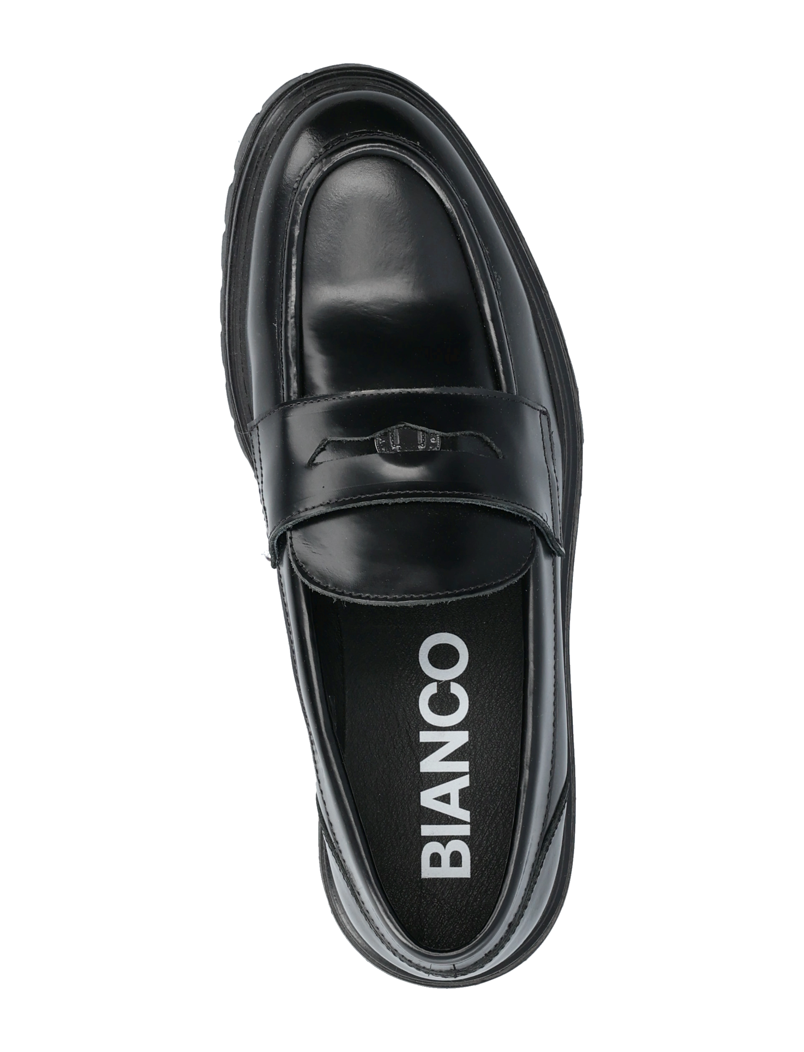 Bianco - BIAGIL Penny Loafer Coin Polido - black - 3