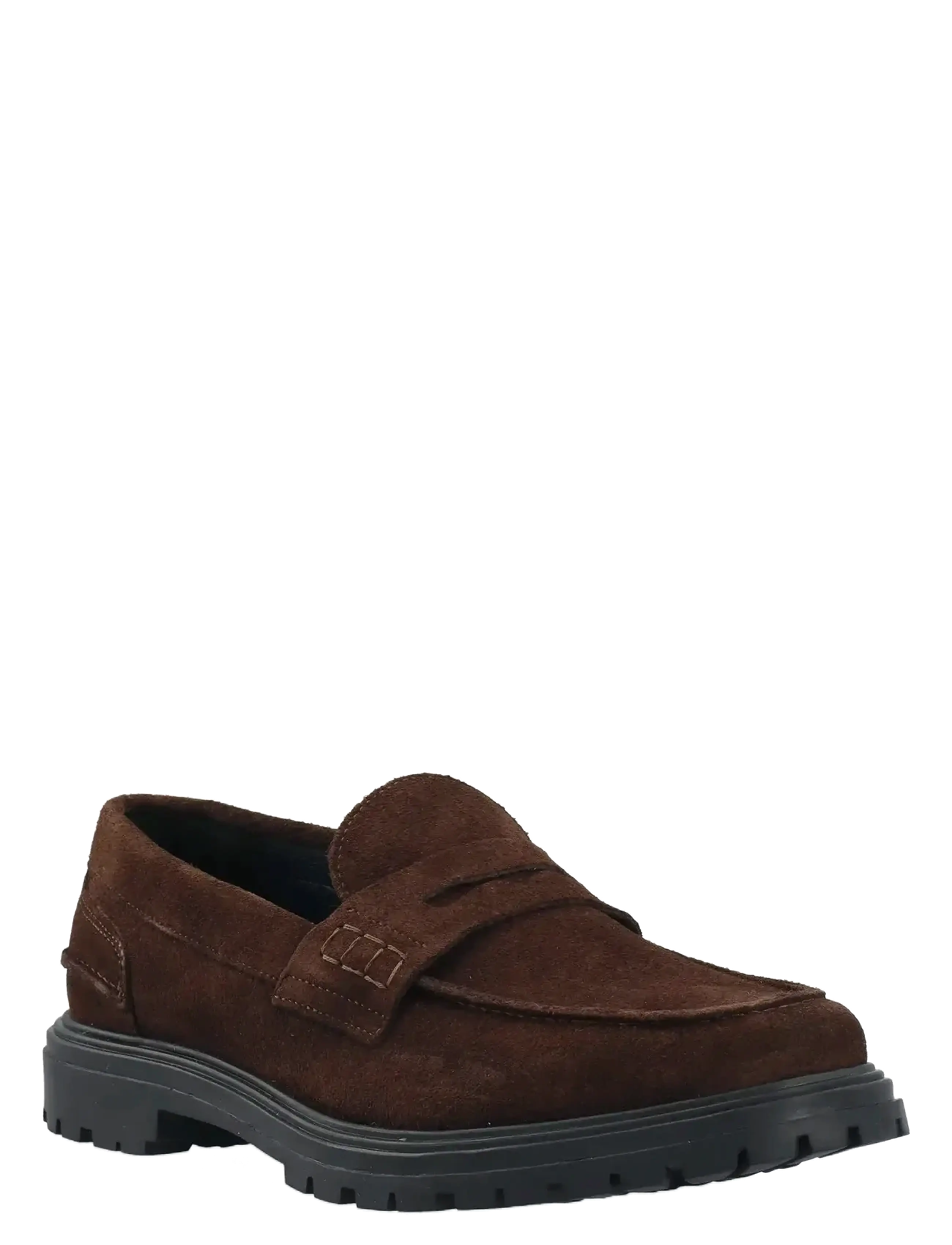 BIALOUI Penny Loafer Oily Suede - DARK BROWN