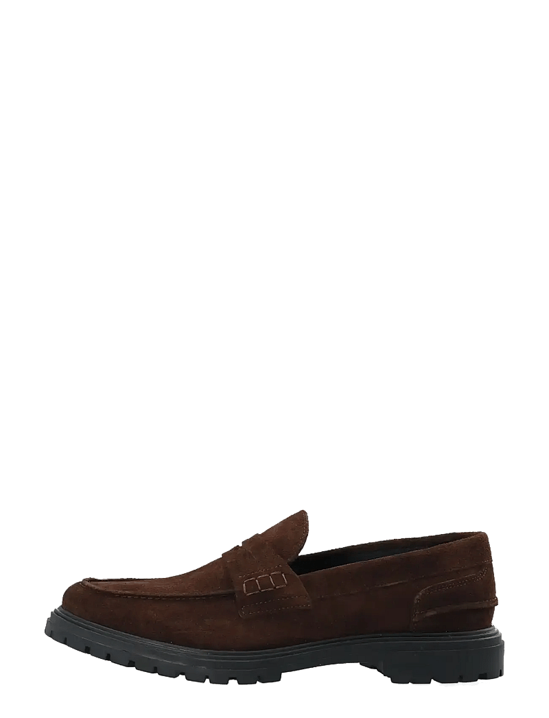 Bianco - BIALOUI Penny Loafer Oily Suede - kollektionen - dark brown - 1