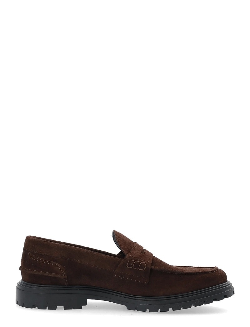 Bianco - BIALOUI Penny Loafer Oily Suede - kollektionen - dark brown - 2