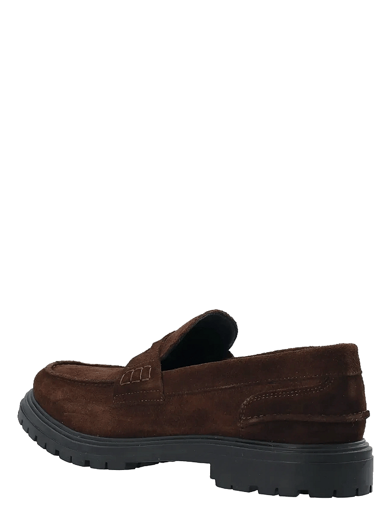 Bianco - BIALOUI Penny Loafer Oily Suede - kollektionen - dark brown - 3