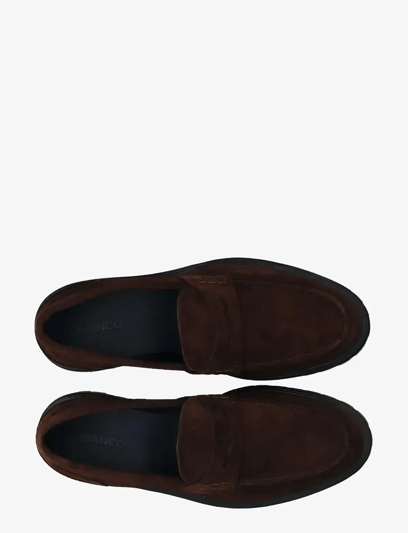 Bianco - BIALOUI Penny Loafer Oily Suede - kollektioner - dark brown - 4