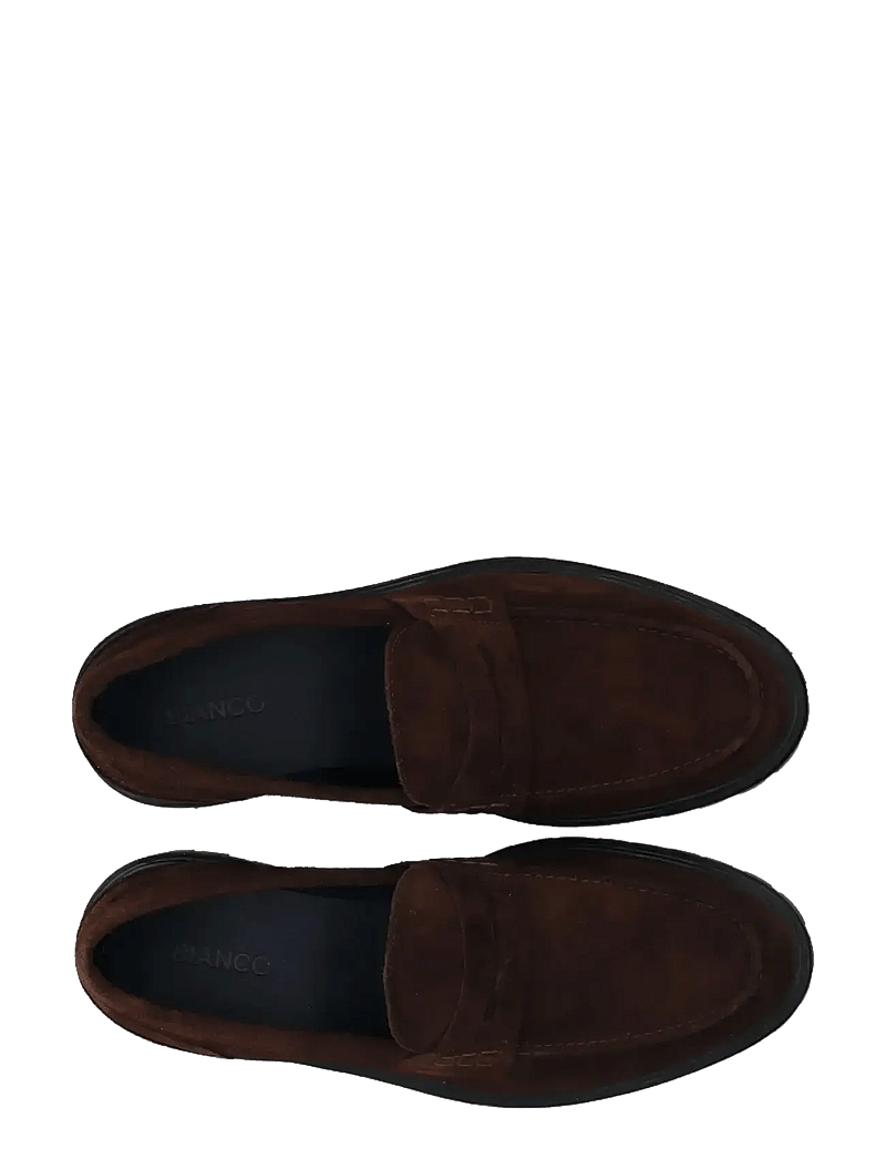 Bianco - BIALOUI Penny Loafer Oily Suede - kollektionen - dark brown - 4