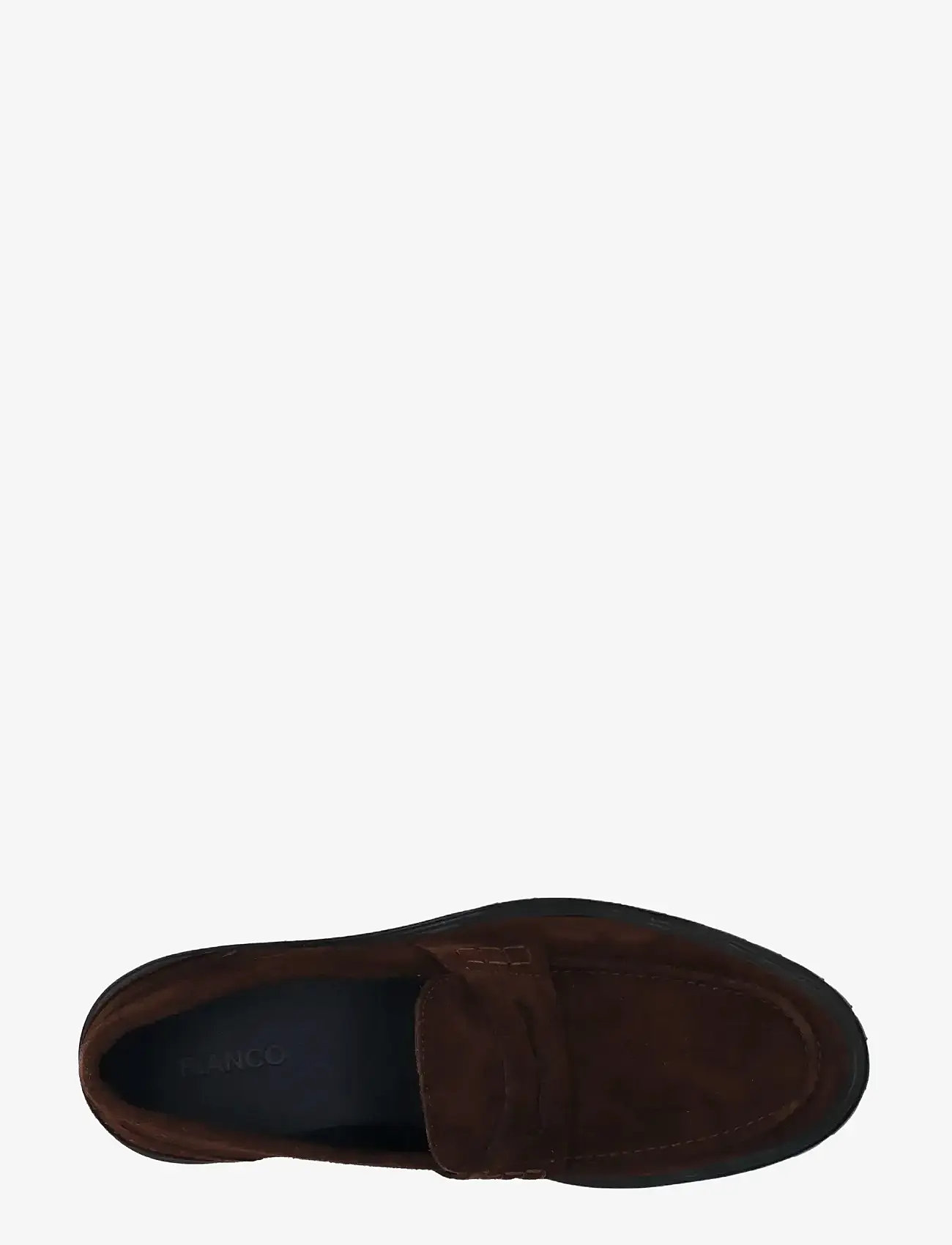 Bianco - BIALOUI Penny Loafer Oily Suede - kollektioner - dark brown - 5