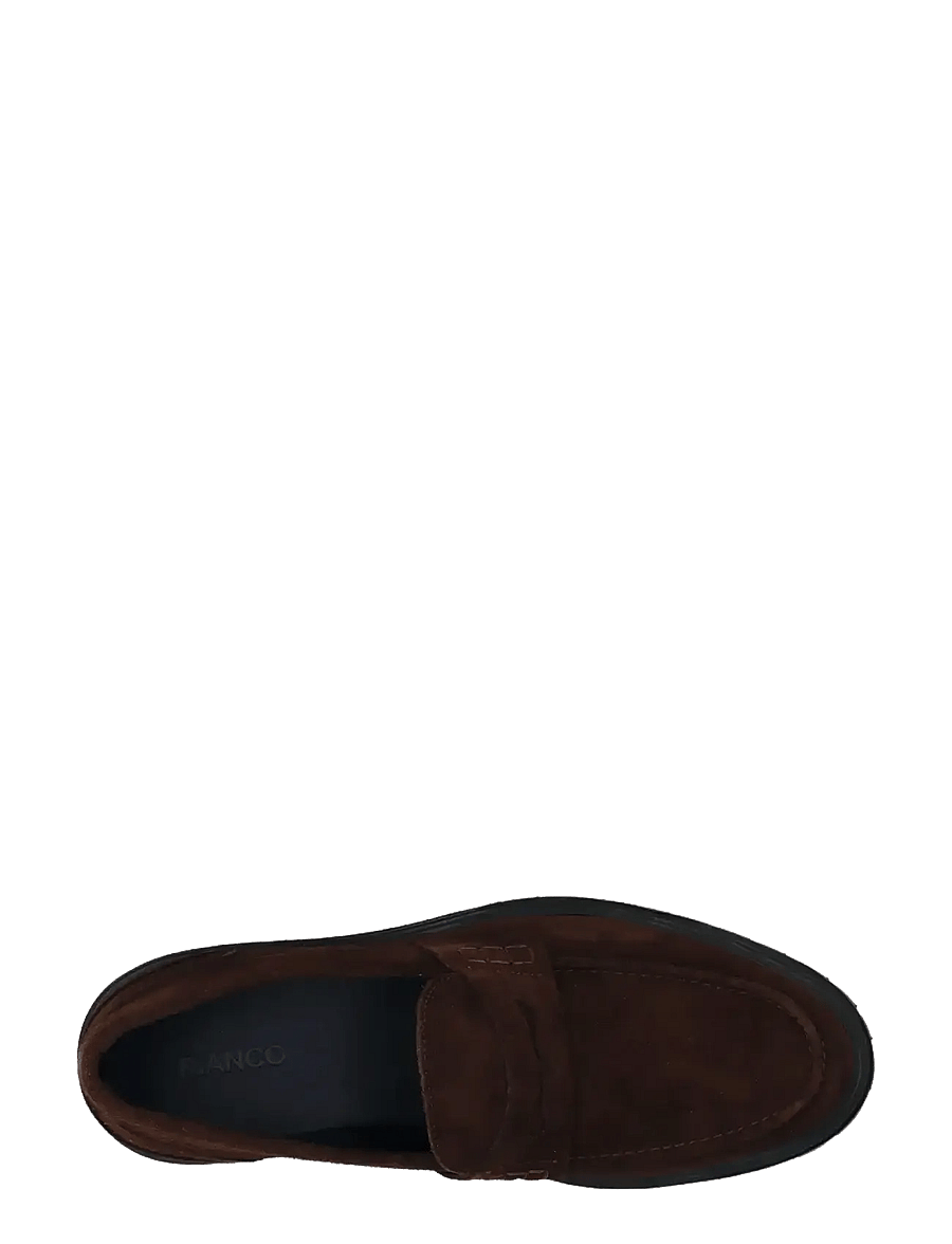 Bianco - BIALOUI Penny Loafer Oily Suede - kollektionen - dark brown - 5