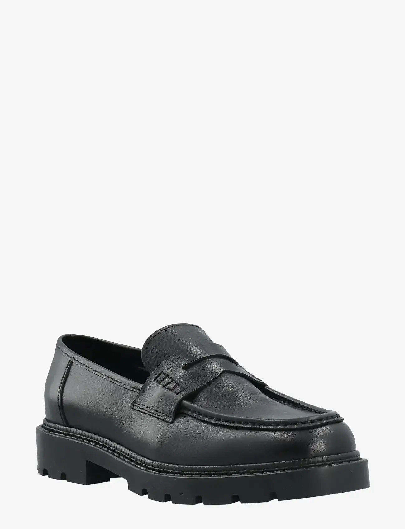 Bianco - BIAJEFF Penny Loafer Texas Tumbled - kollektioner - black - 0