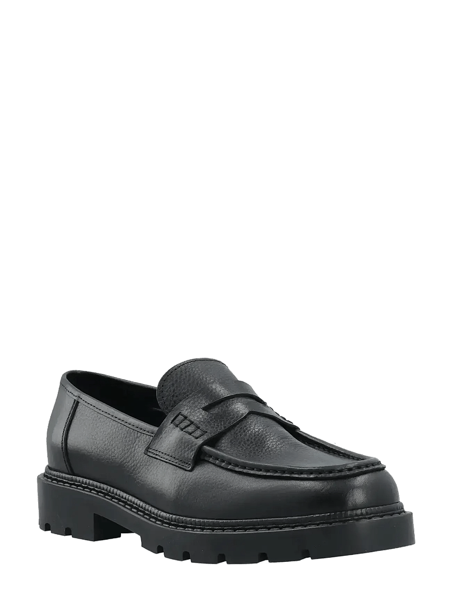 Bianco - BIAJEFF Penny Loafer Texas Tumbled - kollektionen - black - 0