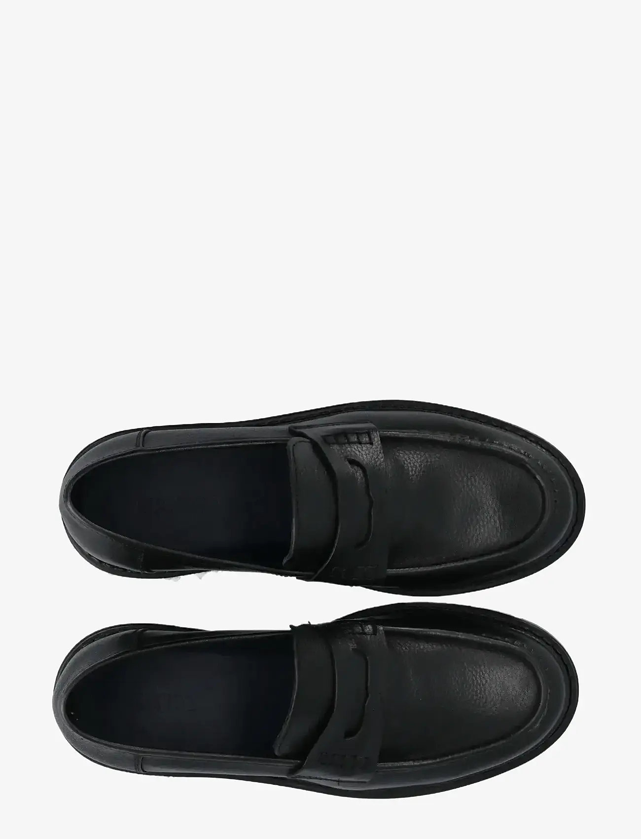 Bianco - BIAJEFF Penny Loafer Texas Tumbled - kollektioner - black - 4