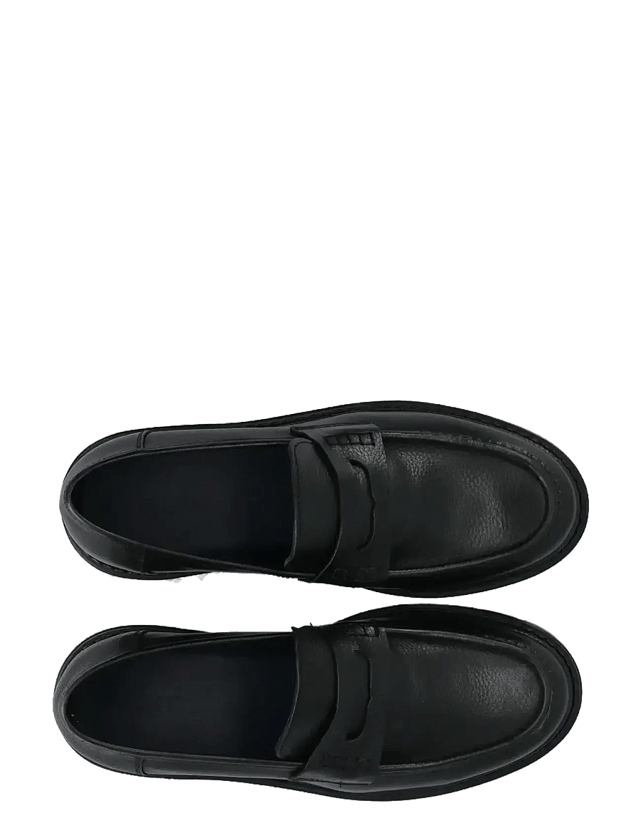 Bianco - BIAJEFF Penny Loafer Texas Tumbled - kollektionen - black - 4