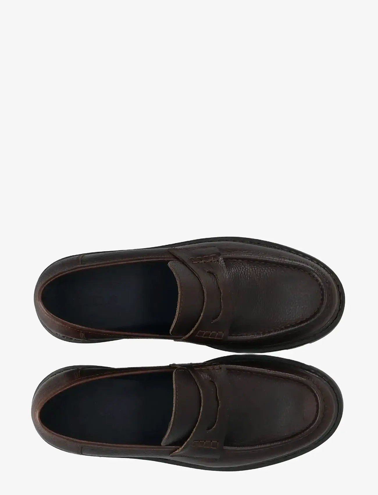 Bianco - BIAJEFF Penny Loafer Texas Tumbled - kollektioner - brown - 4
