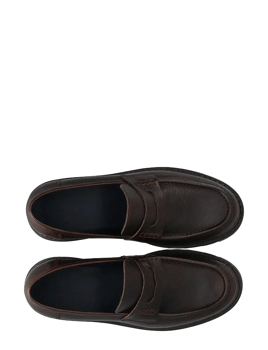 Bianco - BIAJEFF Penny Loafer Texas Tumbled - kollektionen - brown - 4