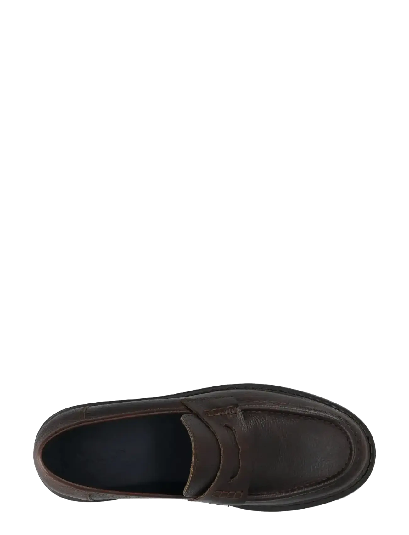 Bianco - BIAJEFF Penny Loafer Texas Tumbled - söfn - brown - 5