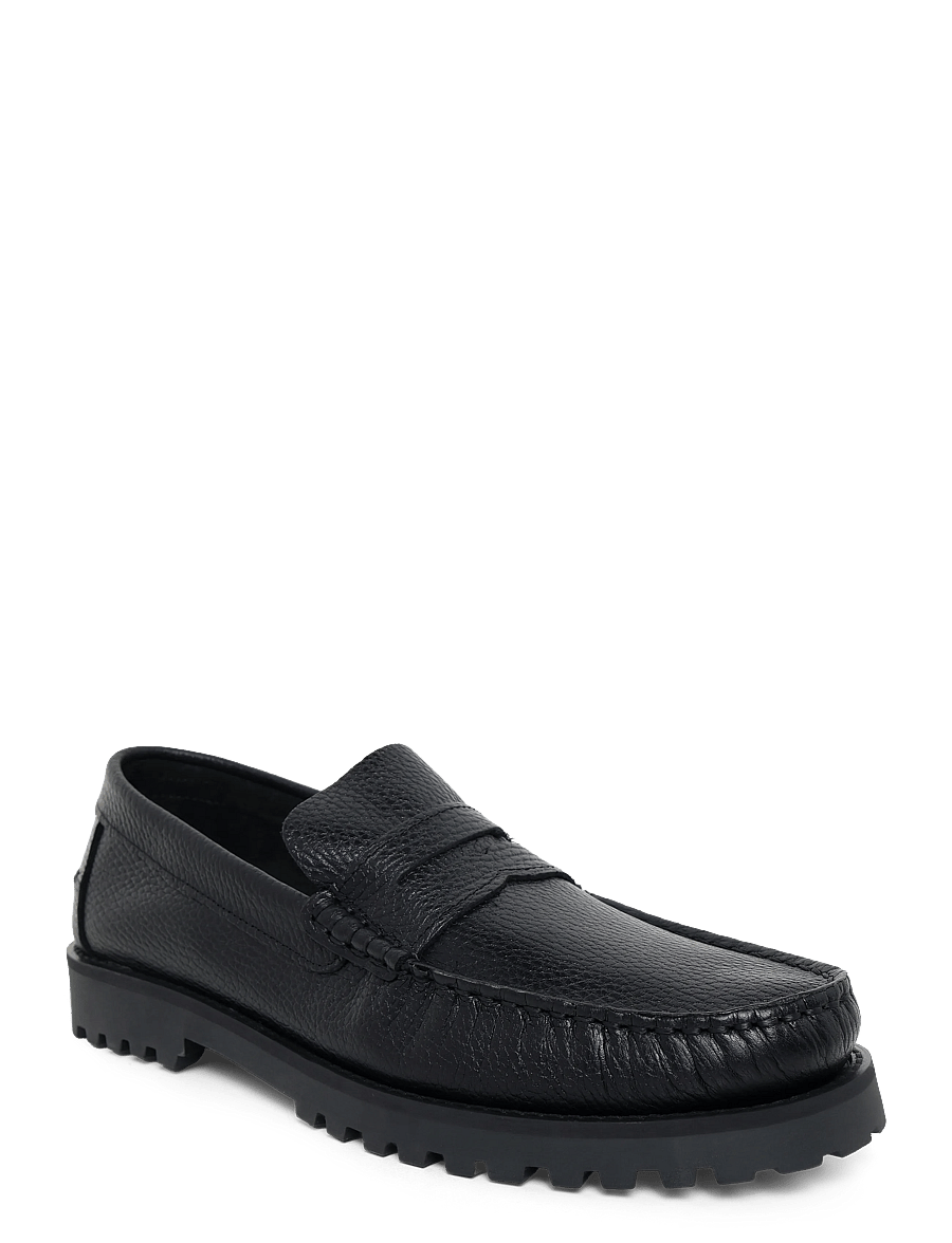 Bianco - BIAGREG Penny Loafer Texas Tumbled - kollektsioonid - black - 0