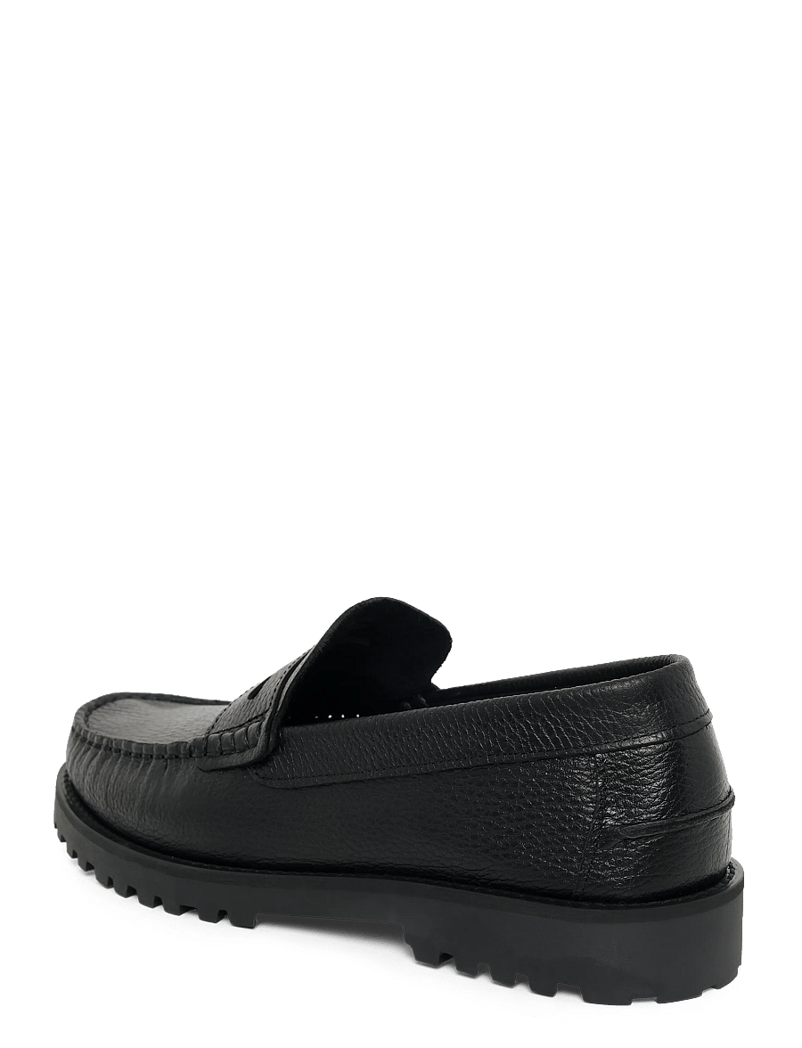 Bianco - BIAGREG Penny Loafer Texas Tumbled - kollektsioonid - black - 1