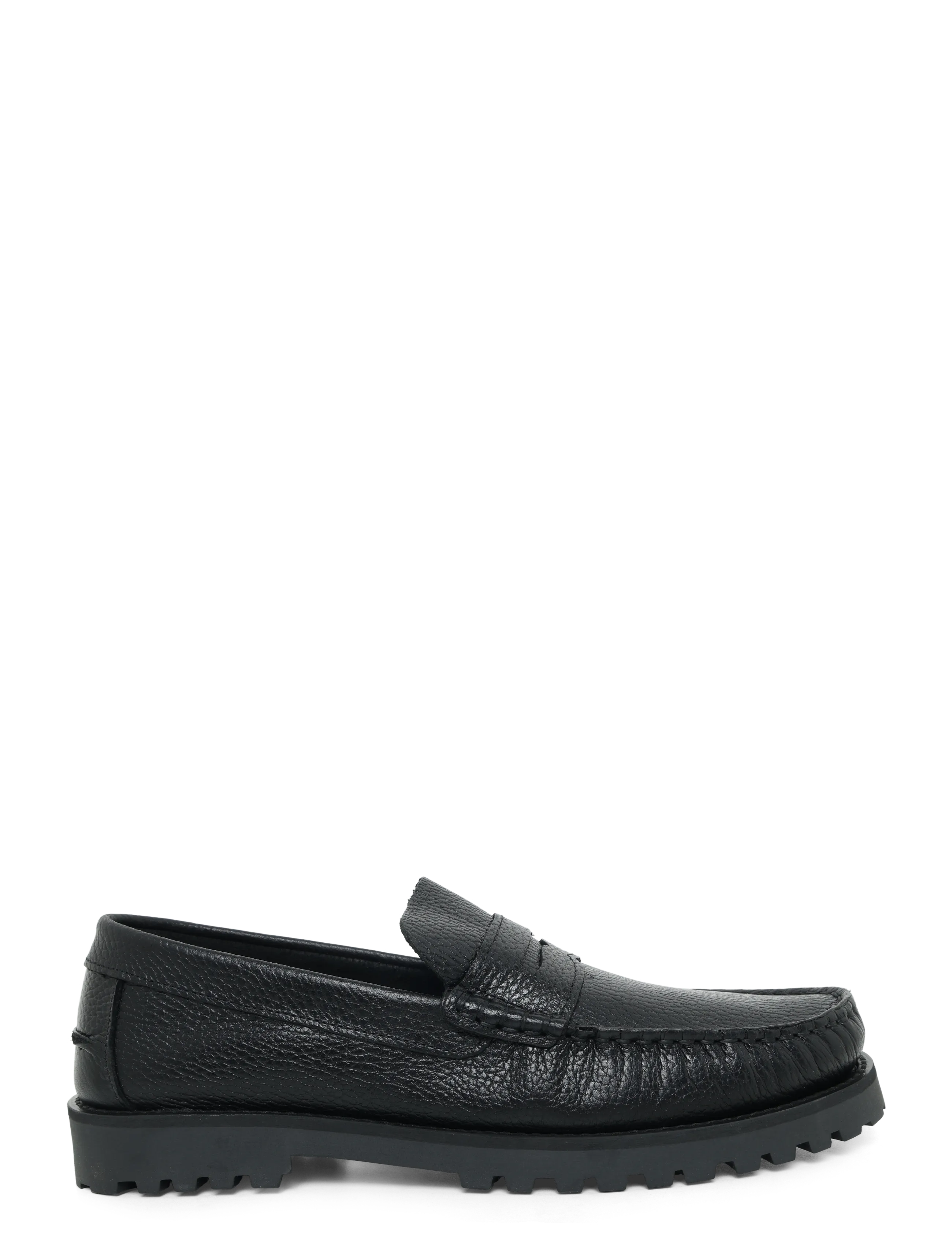 Bianco - BIAGREG Penny Loafer Texas Tumbled - kollektionen - black - 2