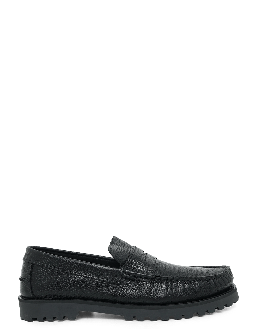 Bianco - BIAGREG Penny Loafer Texas Tumbled - kollektsioonid - black - 2