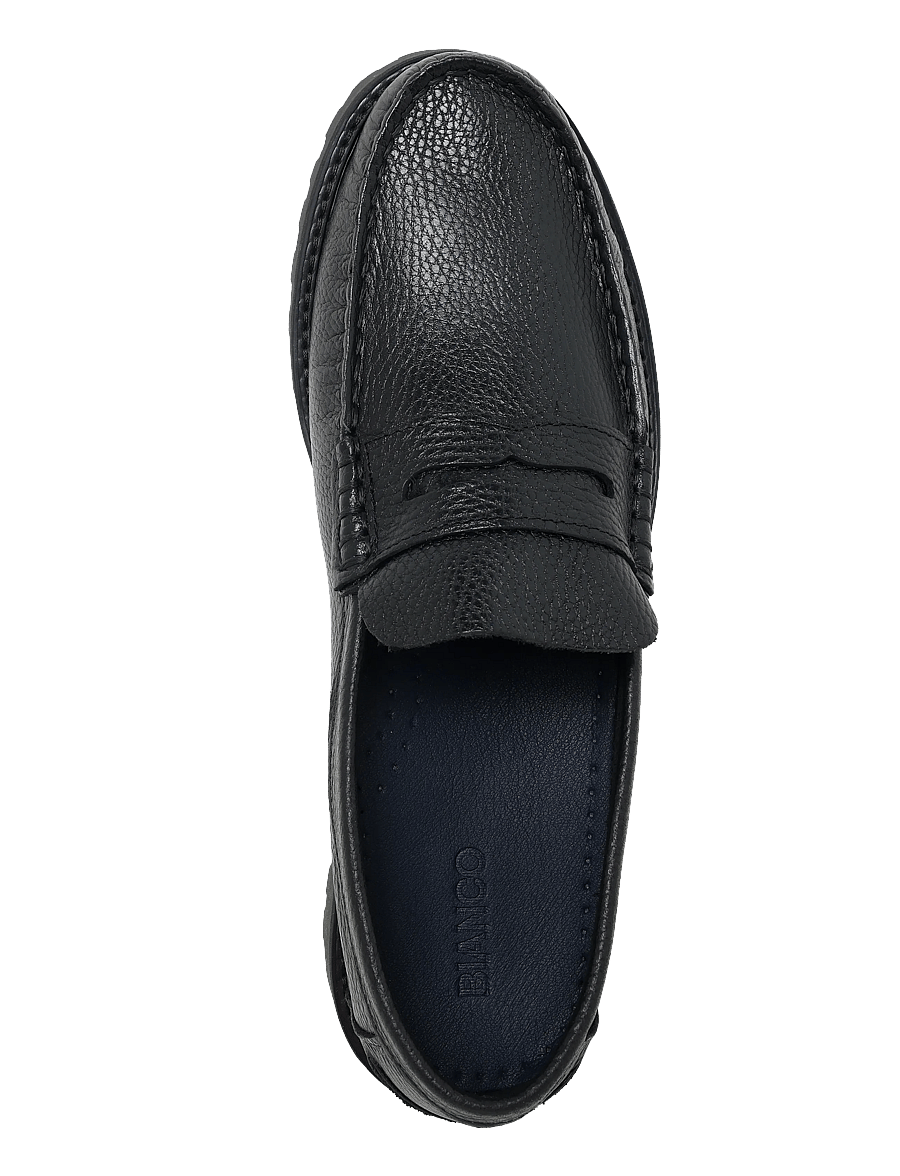 Bianco - BIAGREG Penny Loafer Texas Tumbled - kollektsioonid - black - 3