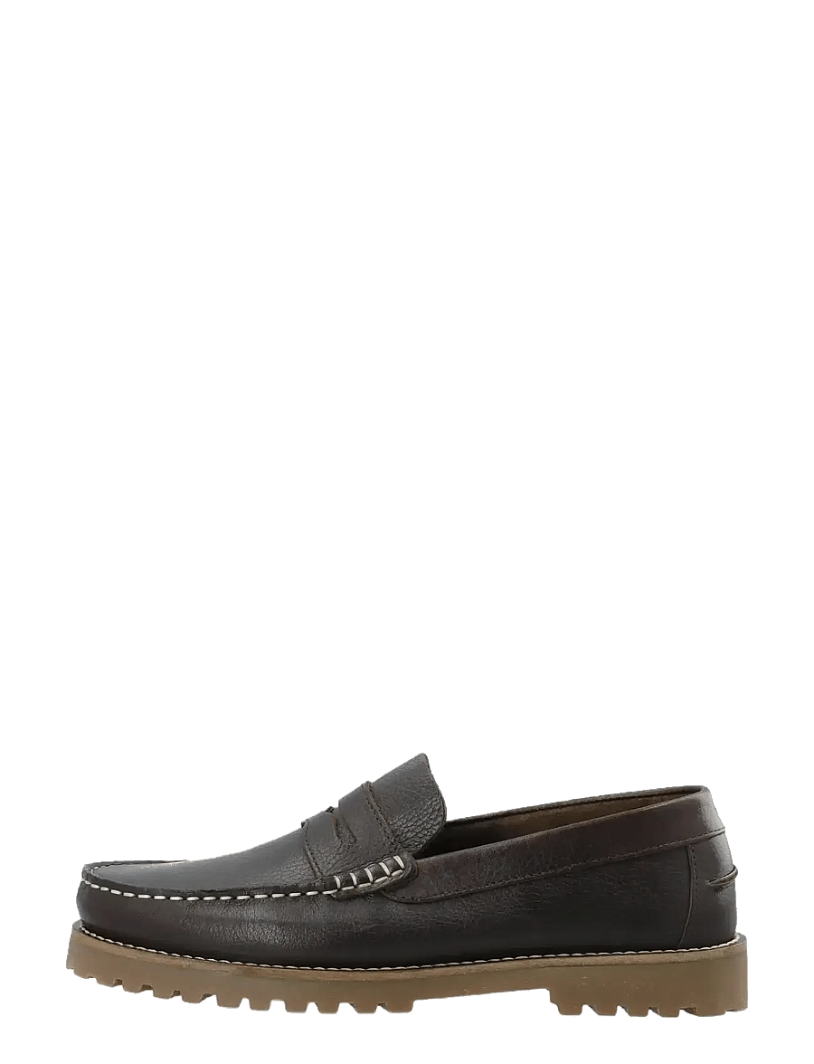 Bianco - BIAGREG Penny Loafer Texas Tumbled - kollektsioonid - brown - 1