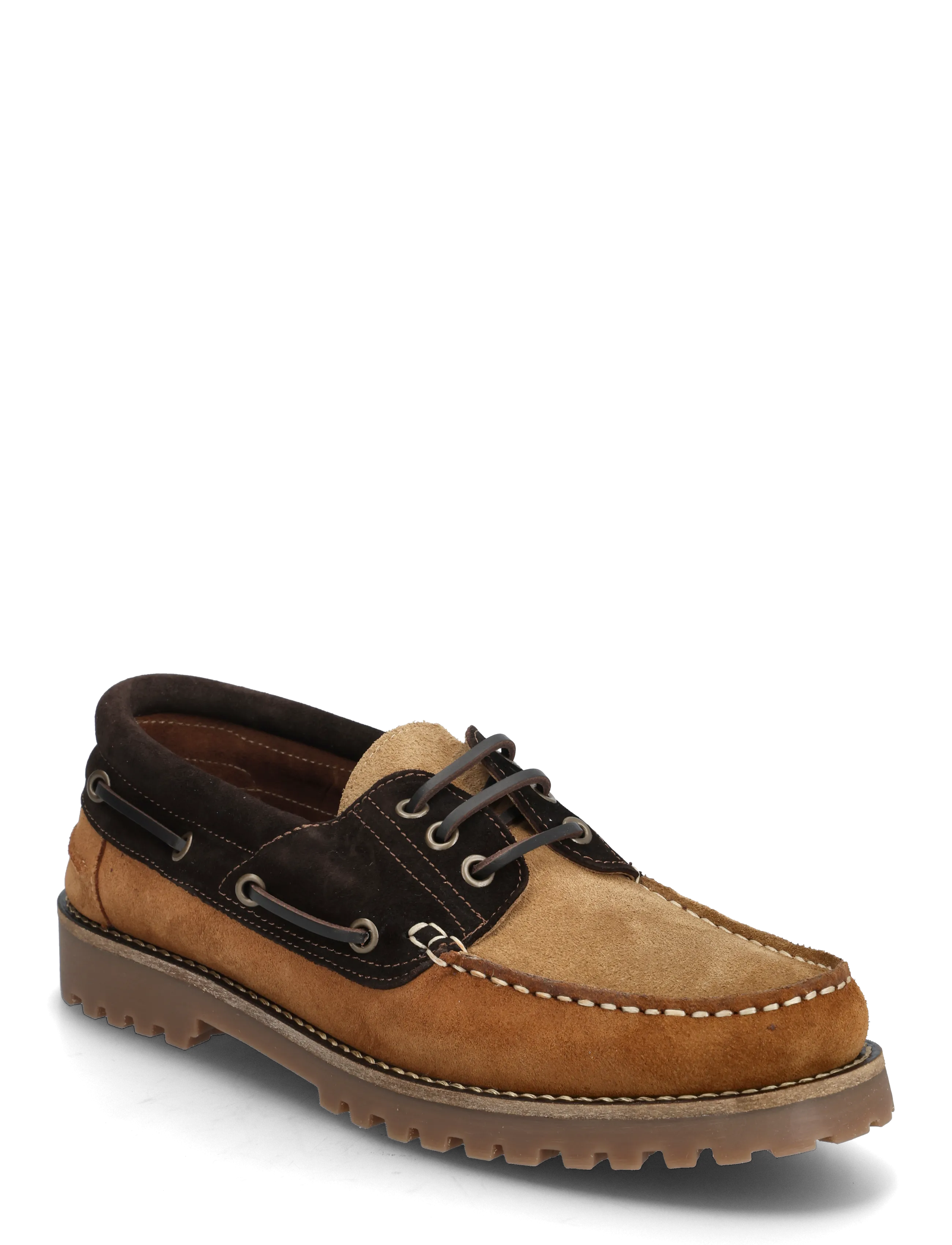 Bianco BIAGREG Boat Shoe Suede - Skór - BROWN MIX / brown