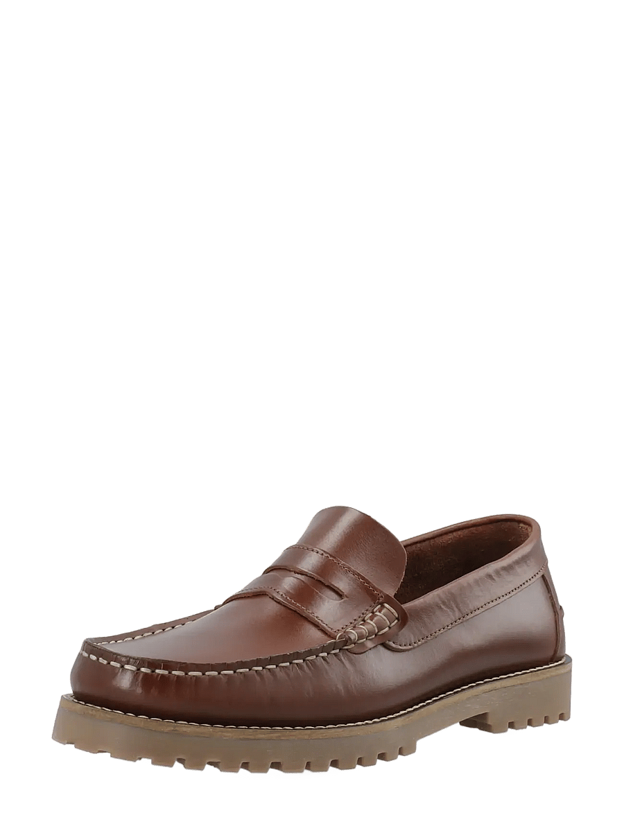 Bianco - BIAGREG Penny Loafer Pull Up - kollektioner - brown - 0