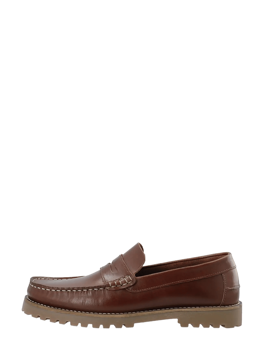 Bianco - BIAGREG Penny Loafer Pull Up - kollektioner - brown - 1
