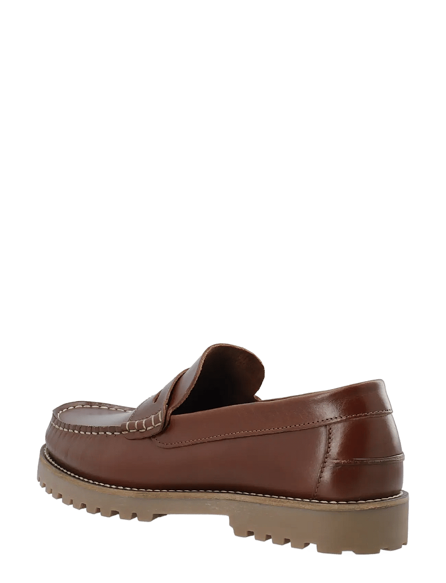 Bianco - BIAGREG Penny Loafer Pull Up - kollektioner - brown - 2