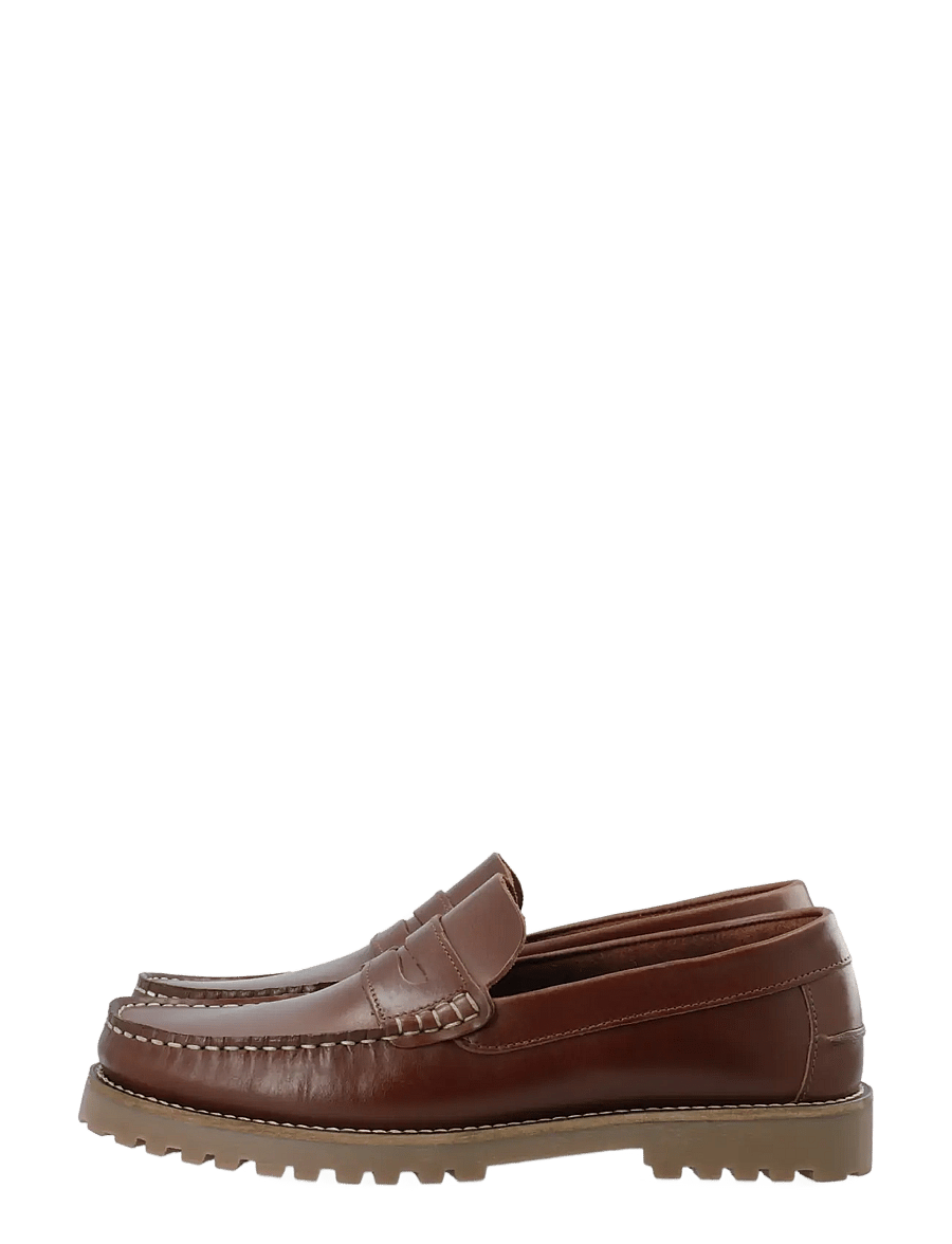 Bianco - BIAGREG Penny Loafer Pull Up - kollektioner - brown - 5
