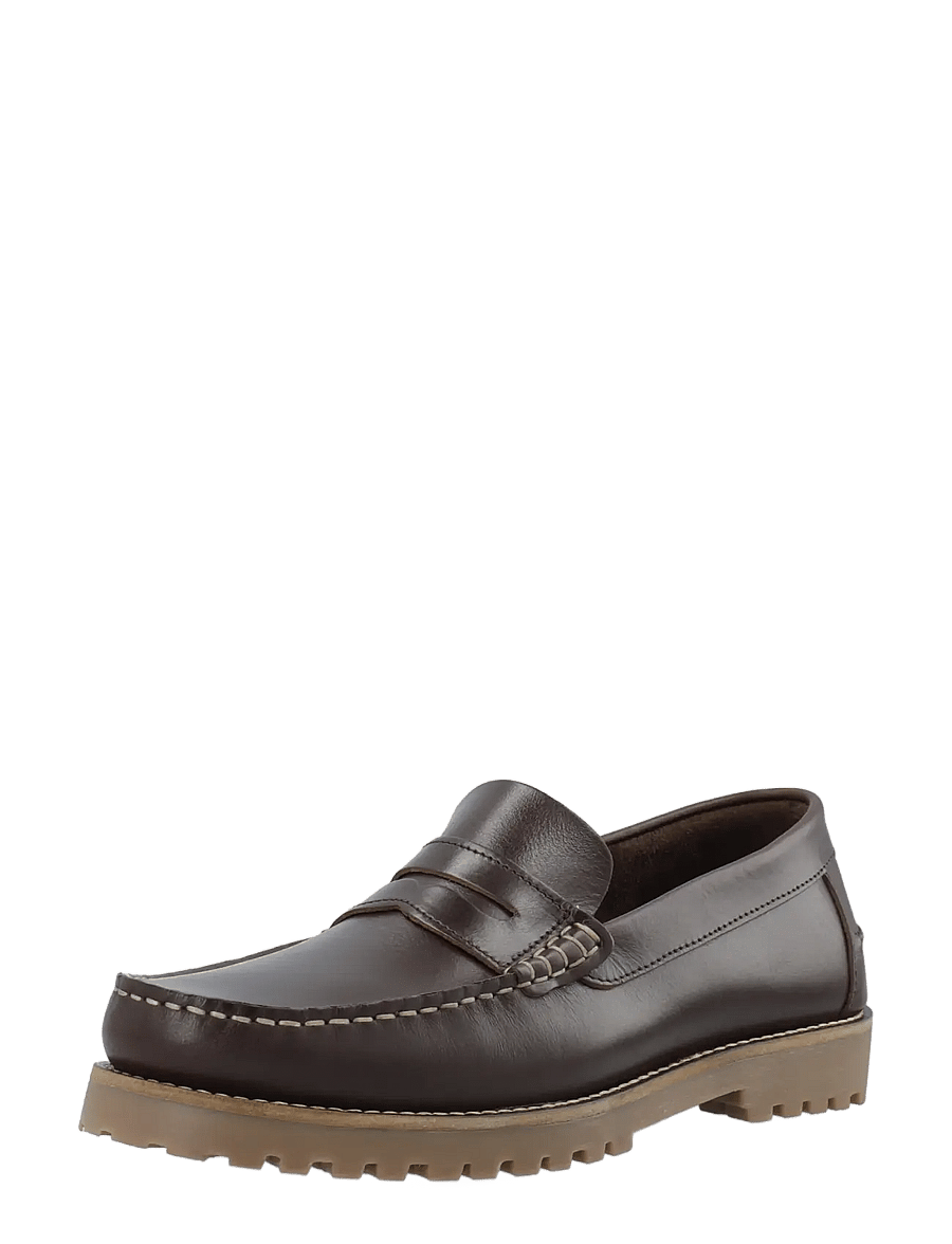 Bianco - BIAGREG Penny Loafer Pull Up - kollektionen - dark brown - 0