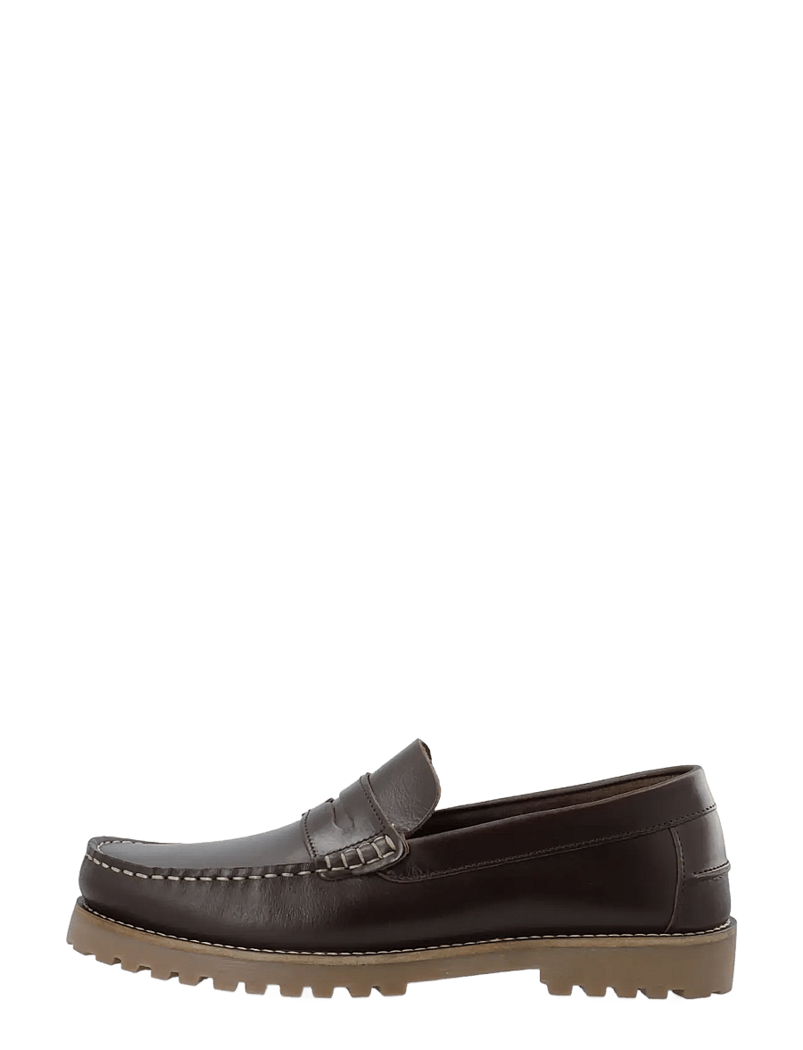 Bianco - BIAGREG Penny Loafer Pull Up - kollektionen - dark brown - 1