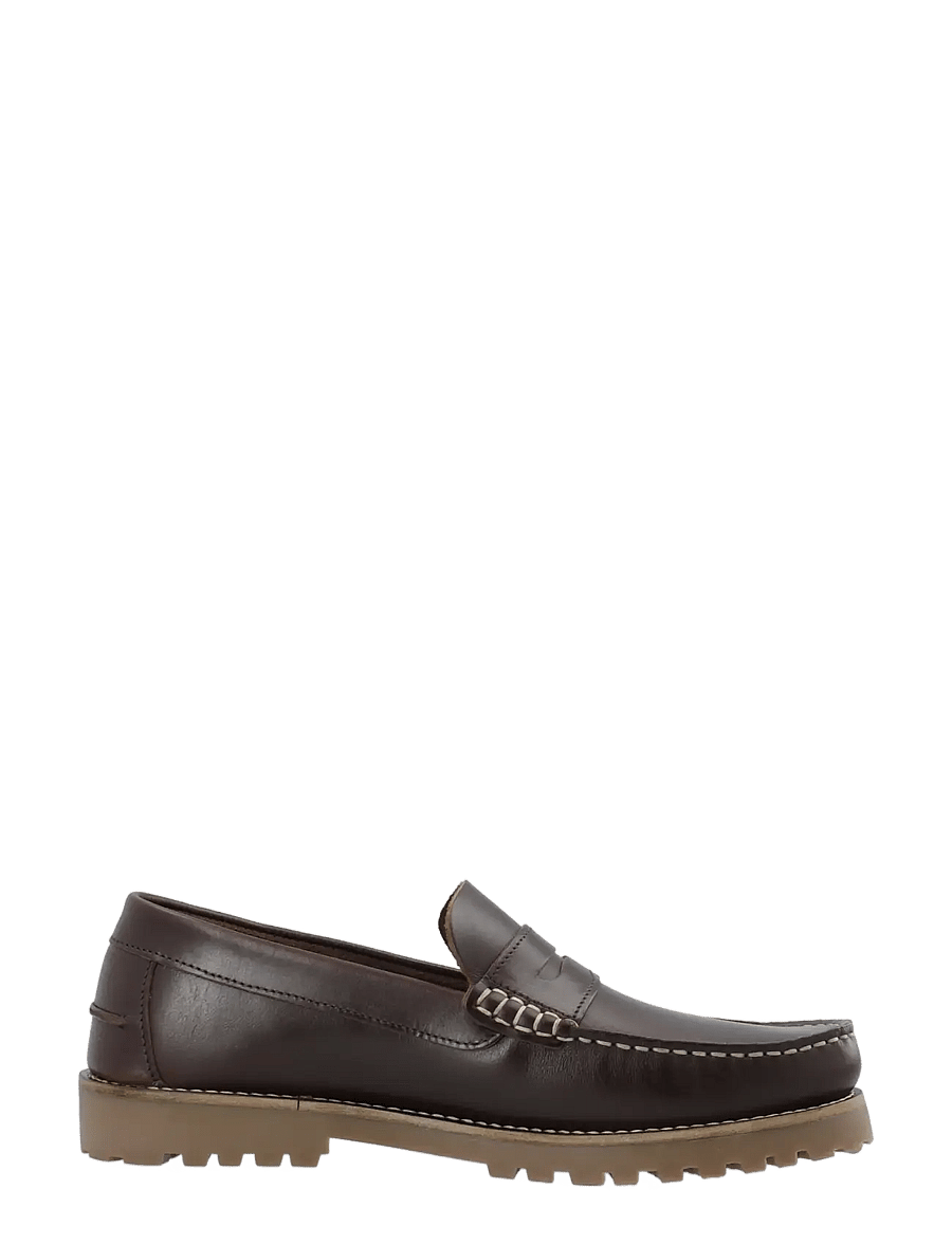 Bianco - BIAGREG Penny Loafer Pull Up - kollektionen - dark brown - 3
