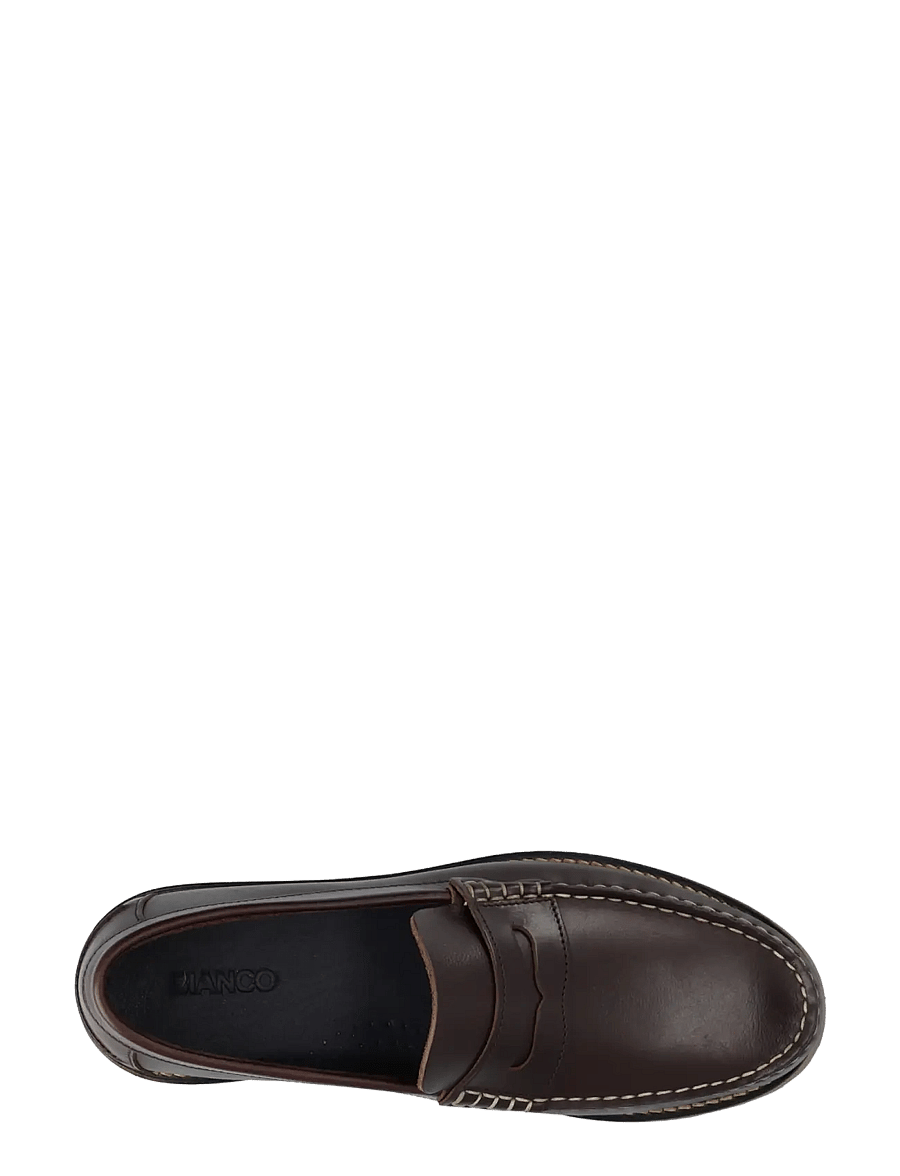 Bianco - BIAGREG Penny Loafer Pull Up - kollektionen - dark brown - 4