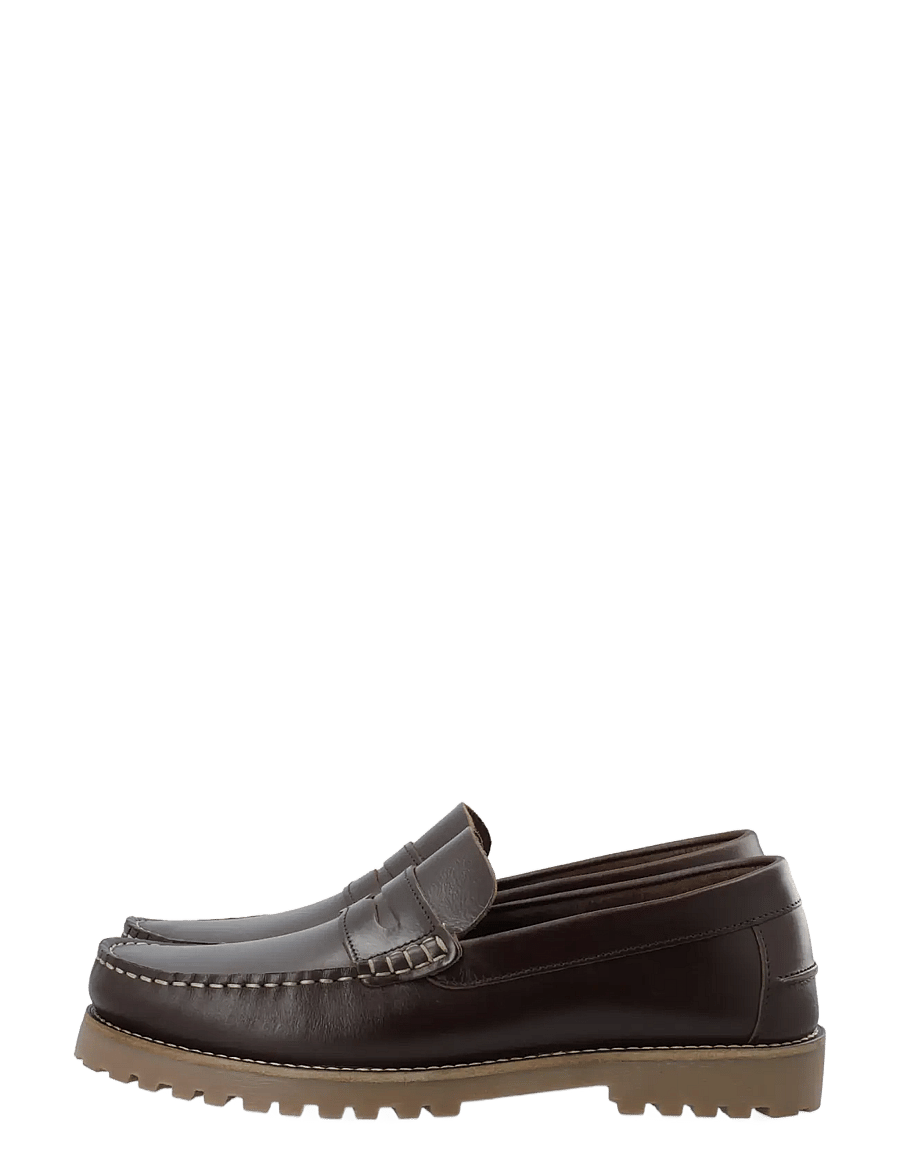 Bianco - BIAGREG Penny Loafer Pull Up - kollektionen - dark brown - 5