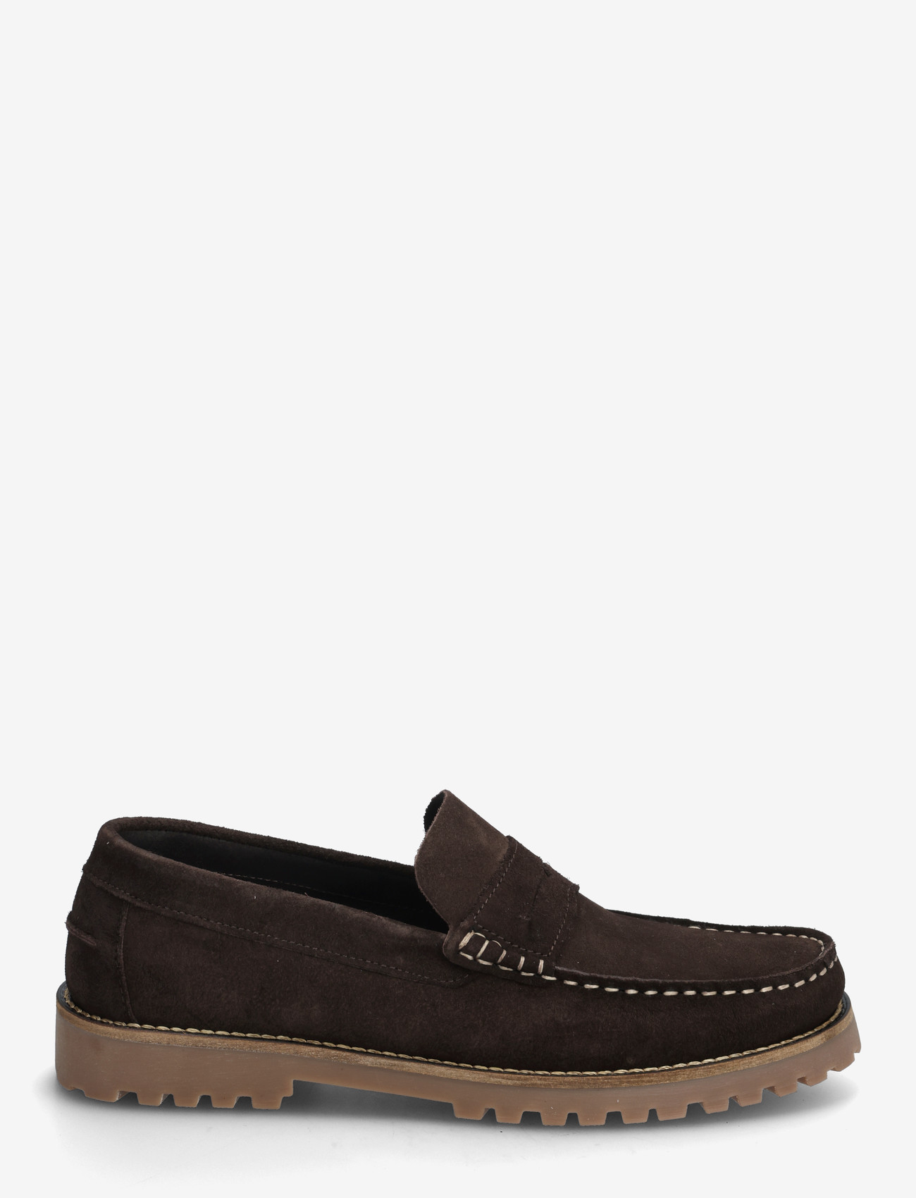 Bianco - BIAGREG Penny Loafer Suede - kollektioner - brown - 1