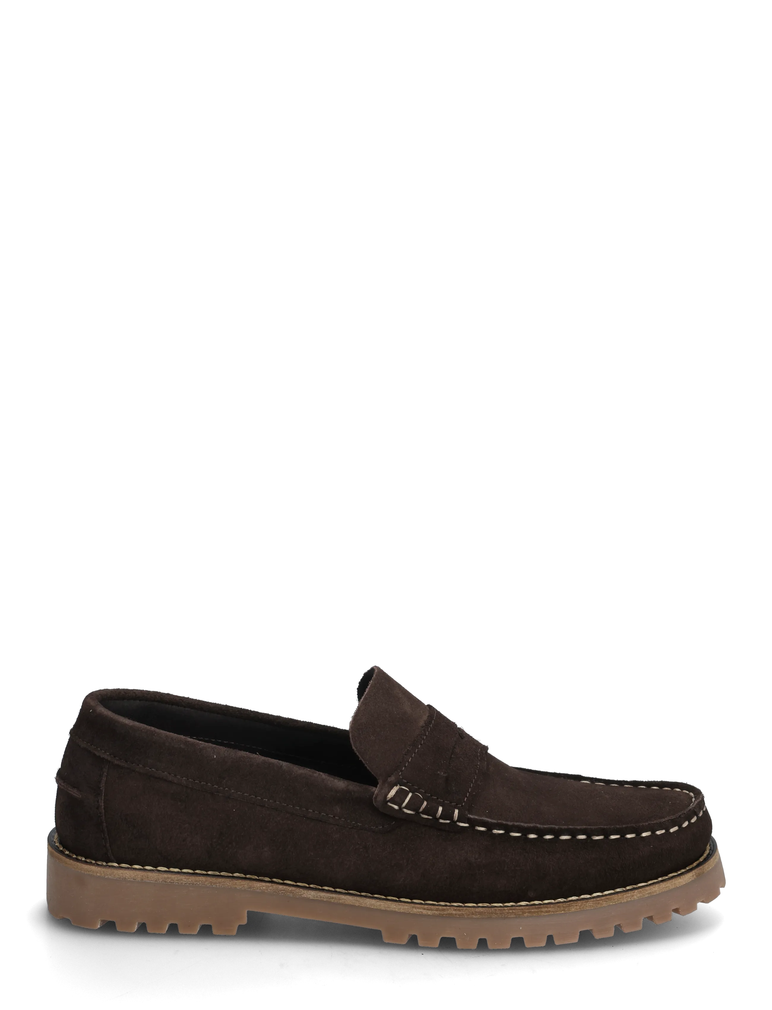 Bianco - BIAGREG Penny Loafer Suede - kollektsioonid - brown - 1