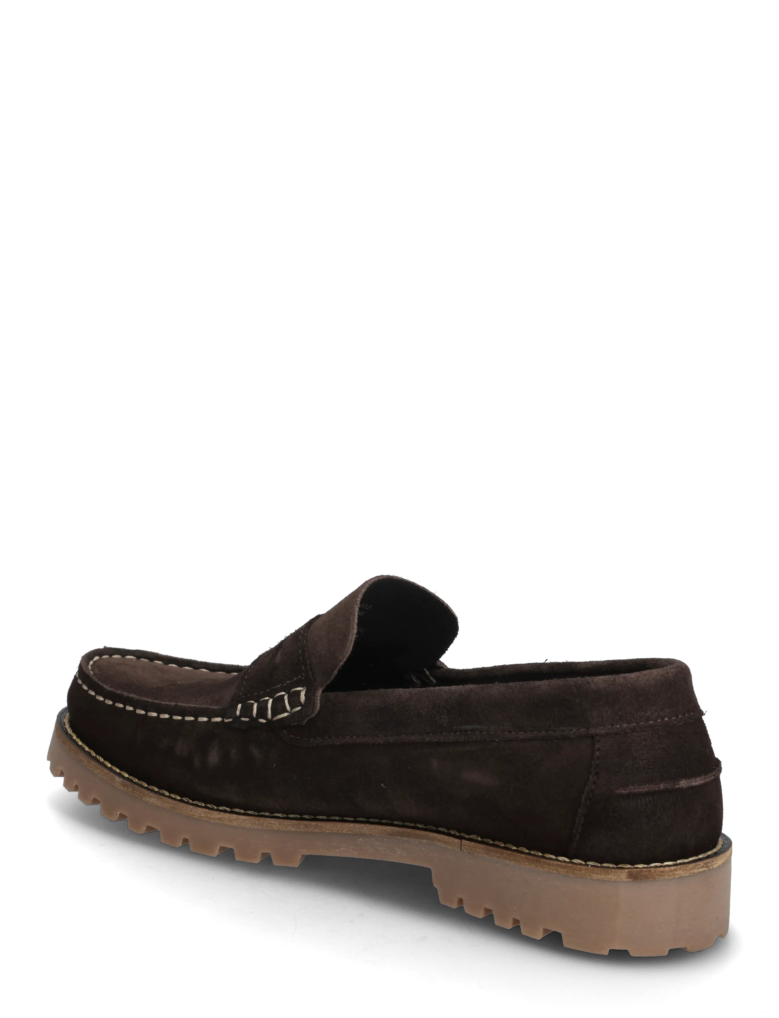 Bianco - BIAGREG Penny Loafer Suede - kollektsioonid - brown - 2
