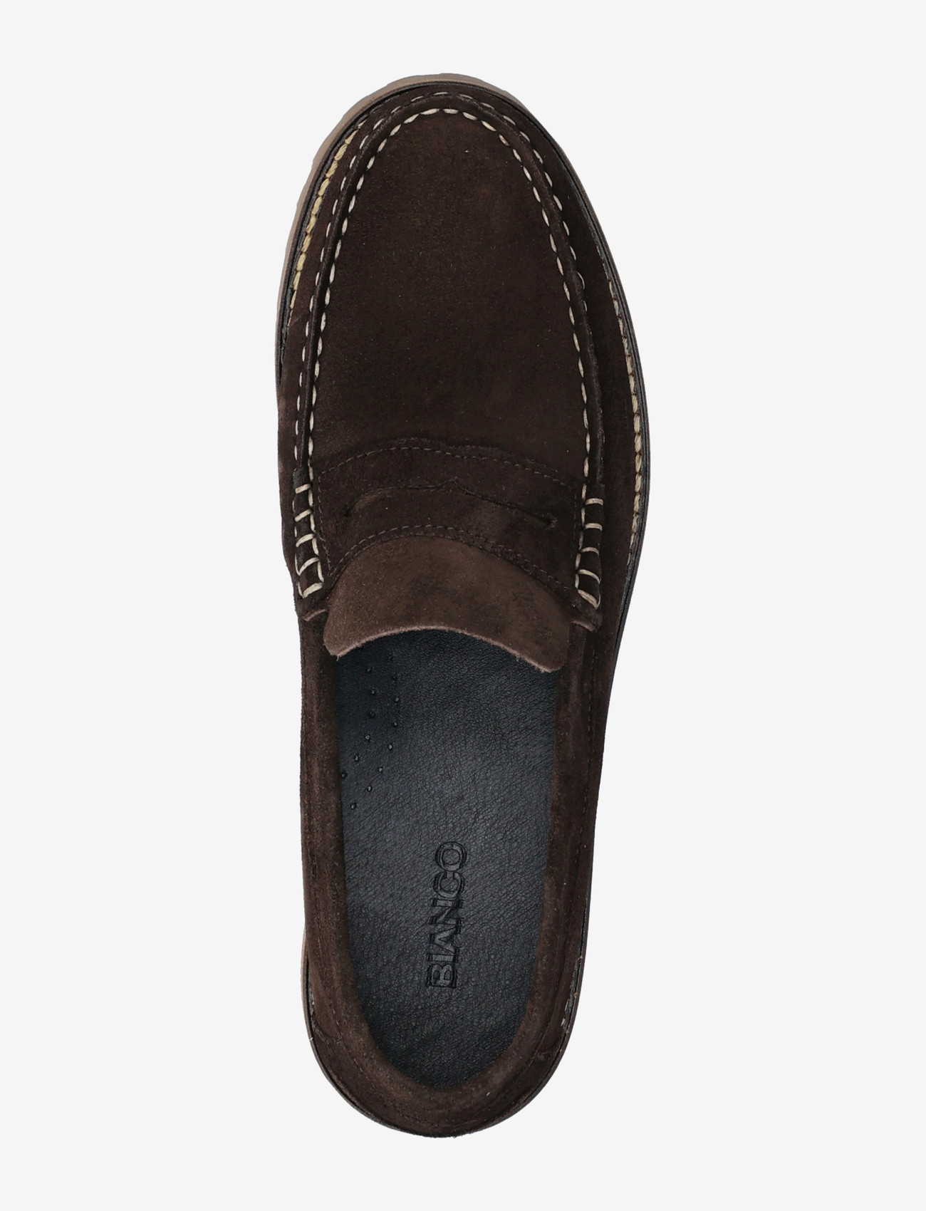 Bianco - BIAGREG Penny Loafer Suede - kollektioner - brown - 3