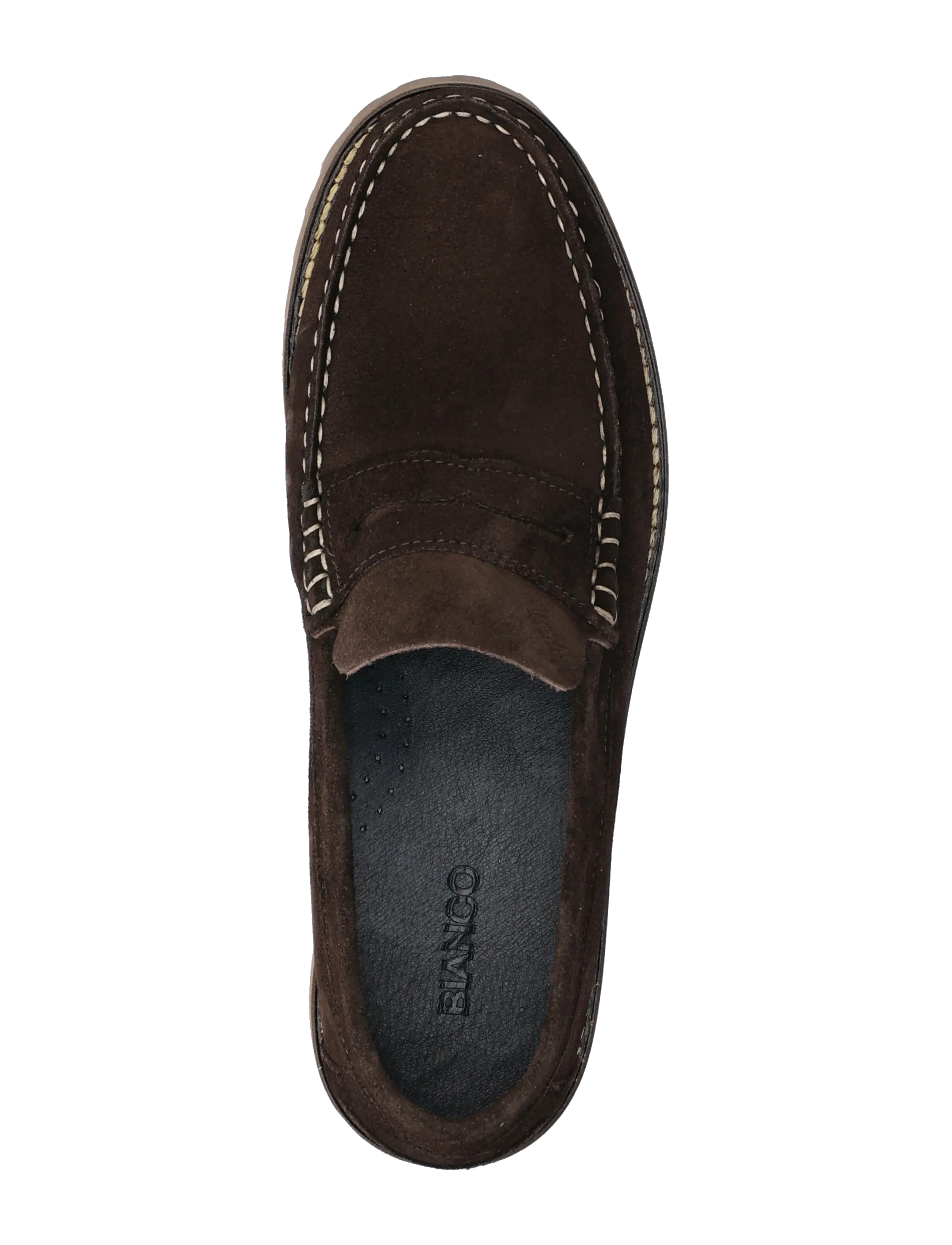 Bianco - BIAGREG Penny Loafer Suede - kollektsioonid - brown - 3