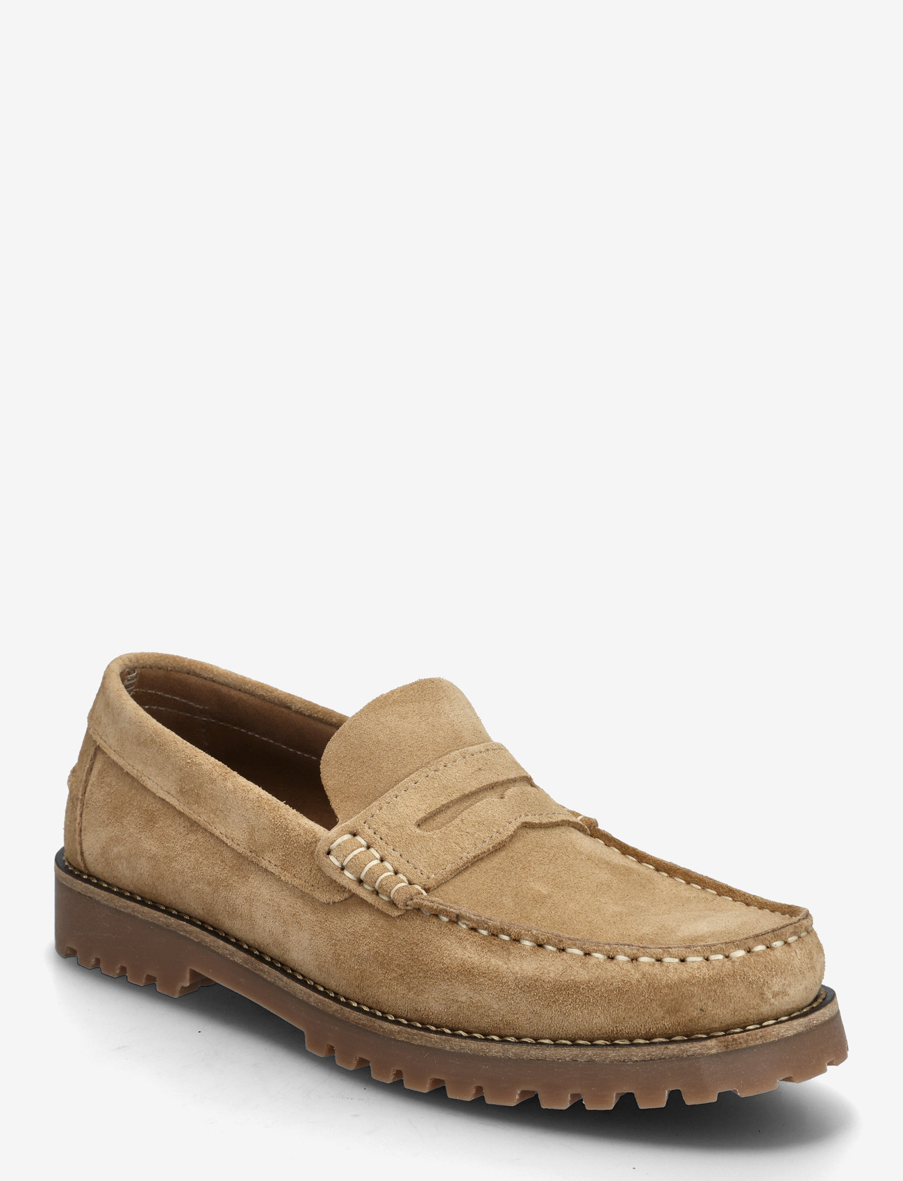 Bianco - BIAGREG Penny Loafer Suede - kollektioner - sand - 0