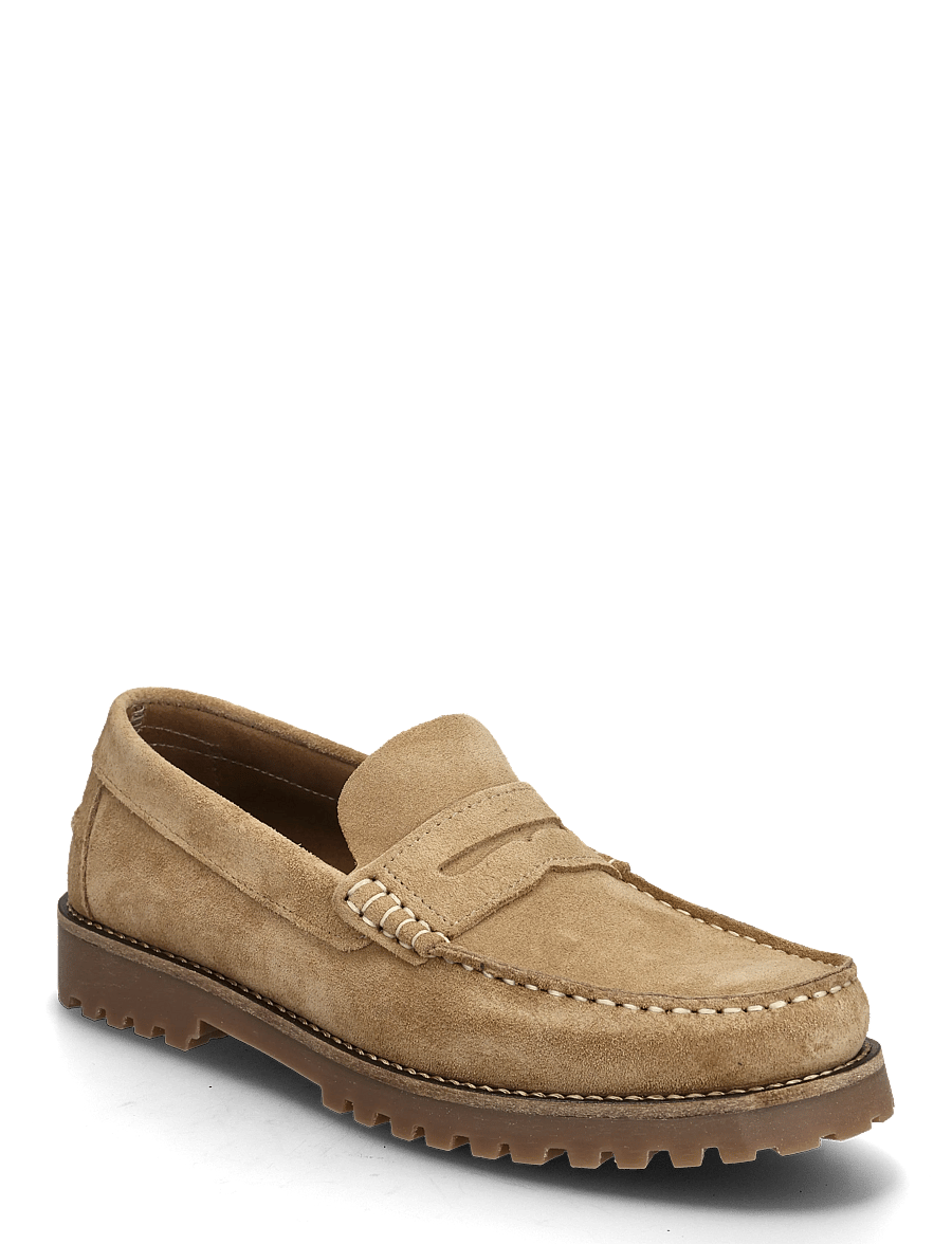 Bianco - BIAGREG Penny Loafer Suede - collections - sand - 0