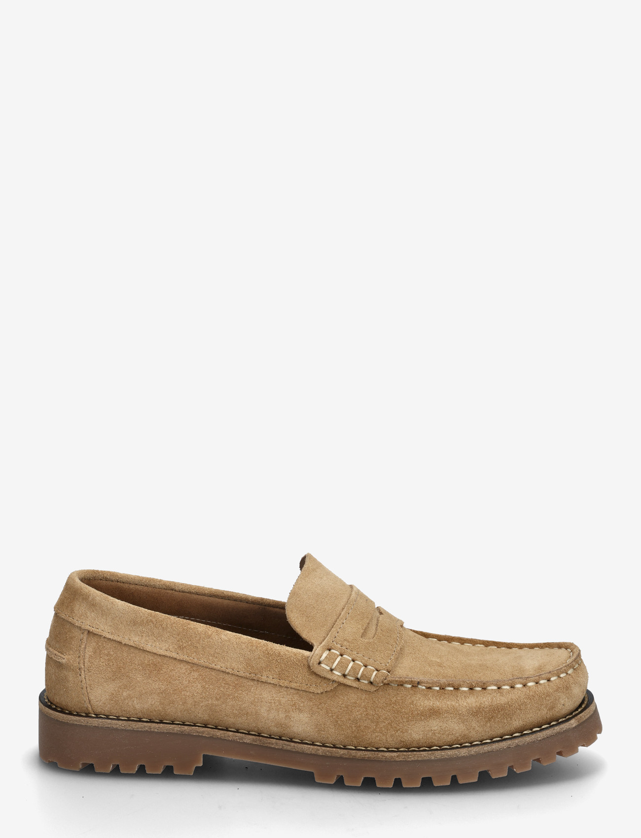 Bianco - BIAGREG Penny Loafer Suede - kollektioner - sand - 1