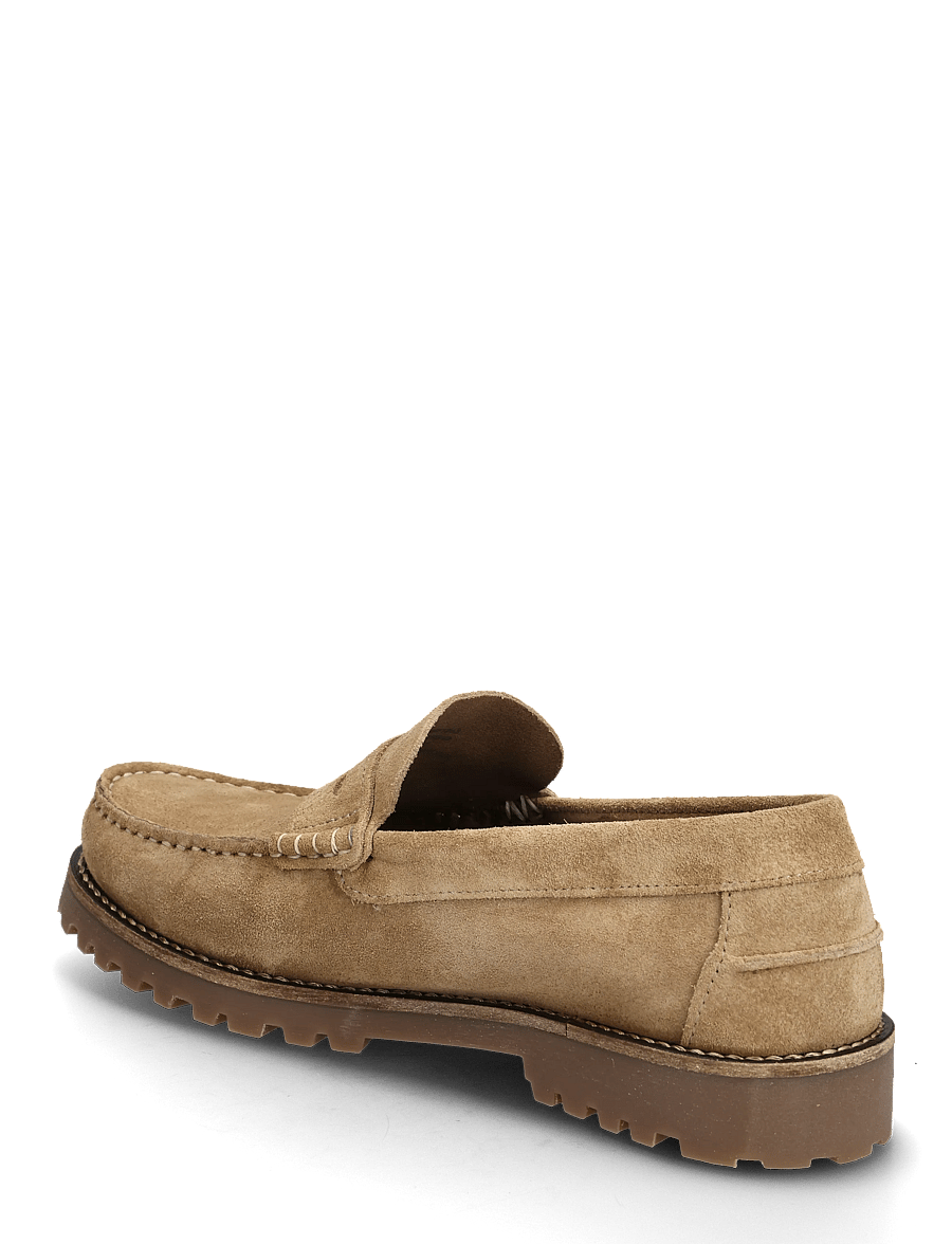 Bianco - BIAGREG Penny Loafer Suede - collections - sand - 2