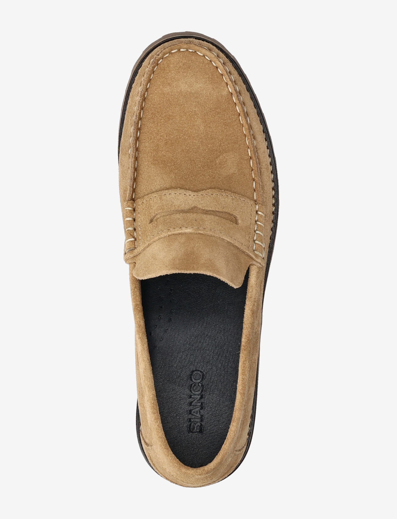Bianco - BIAGREG Penny Loafer Suede - kollektioner - sand - 3