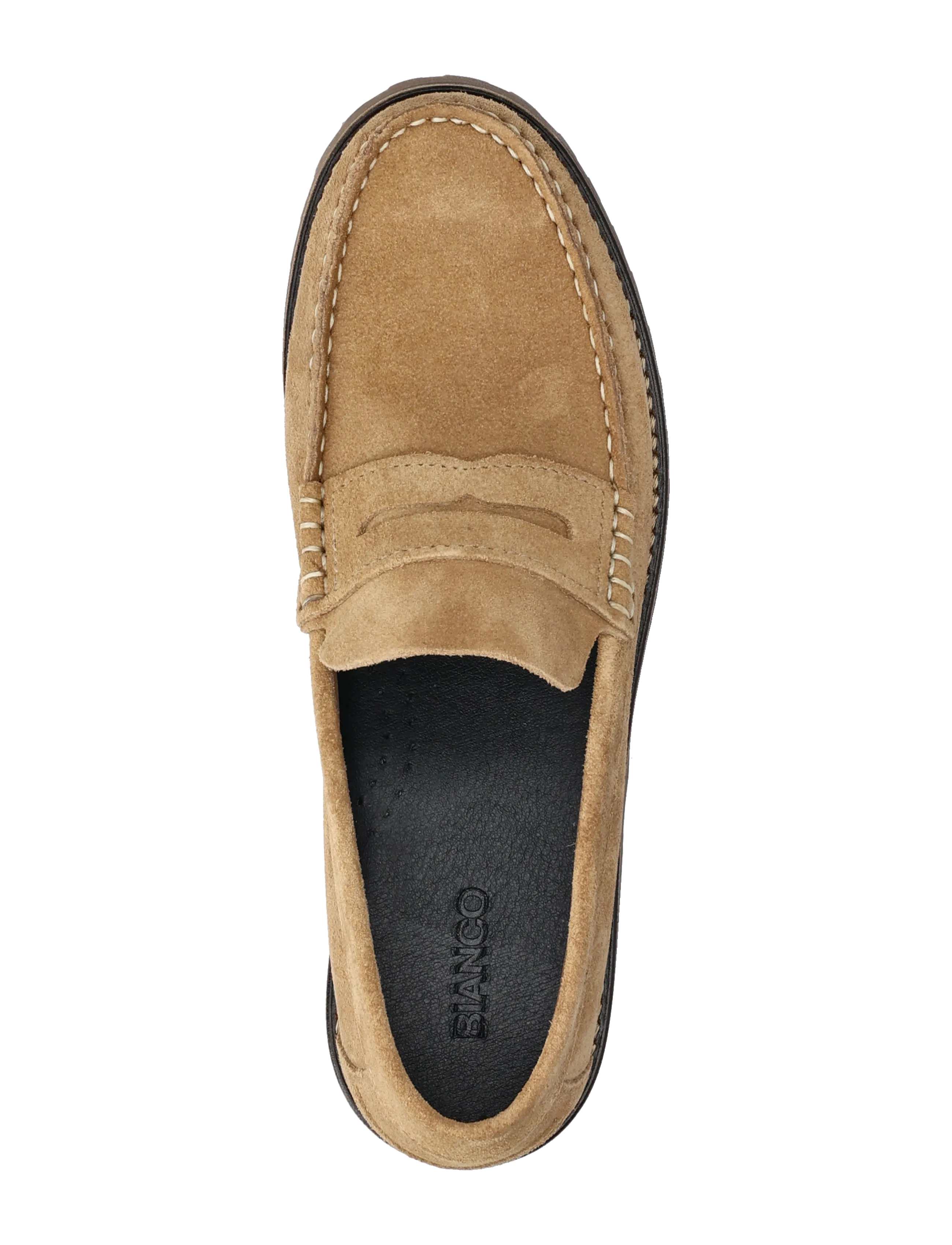 Bianco - BIAGREG Penny Loafer Suede - nos éditoriaux - sand - 3