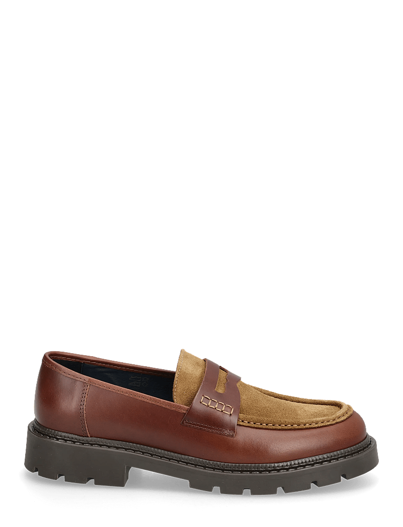 Bianco - BIAJEFF Penny Loafer Leather Mix - kollektionen - tan mix - 1