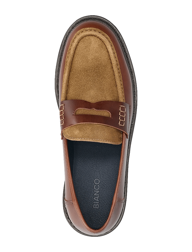Bianco - BIAJEFF Penny Loafer Leather Mix - kollektionen - tan mix - 3