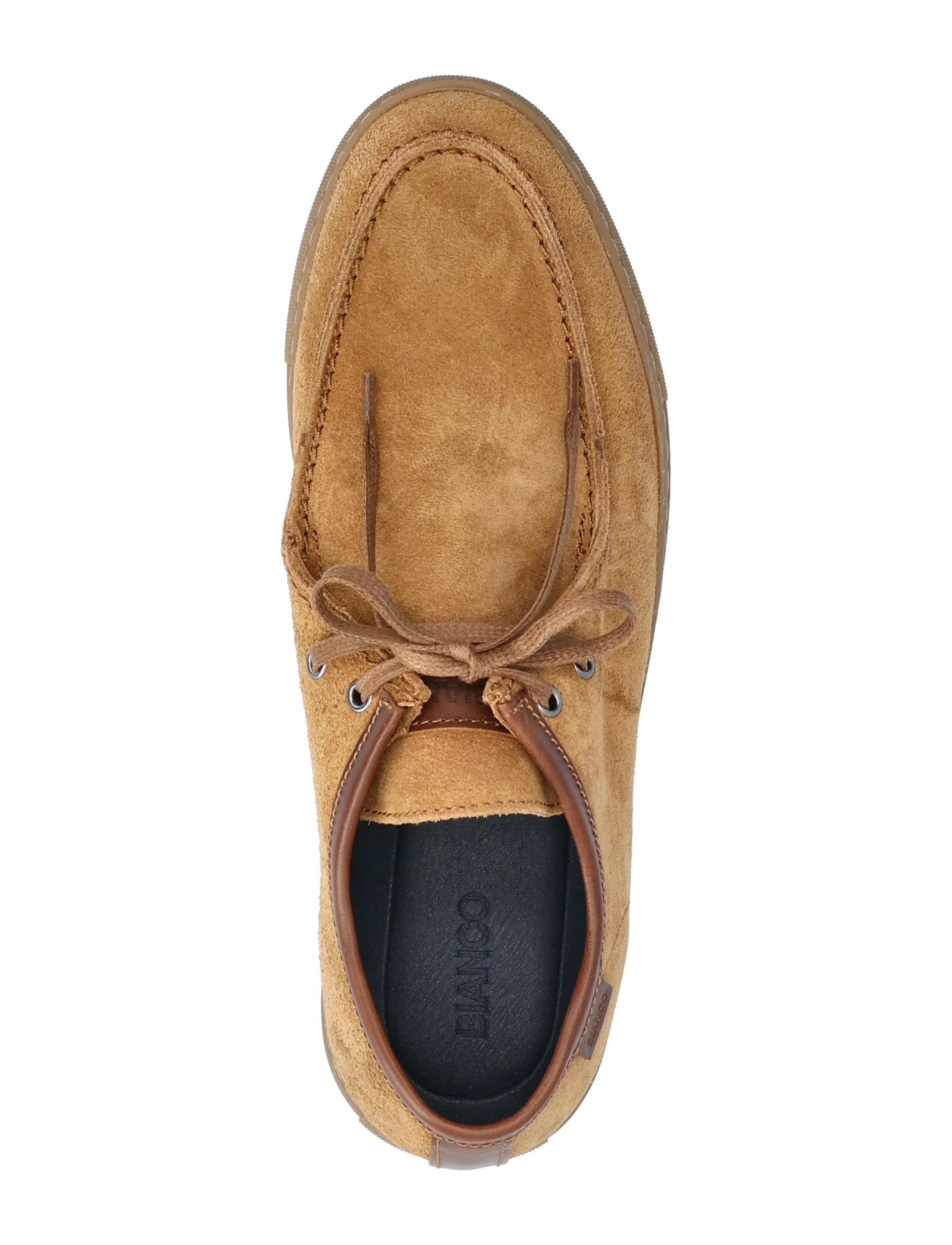 Bianco - BIAYORK Lace Up Suede - kollektsioonid - tan - 3