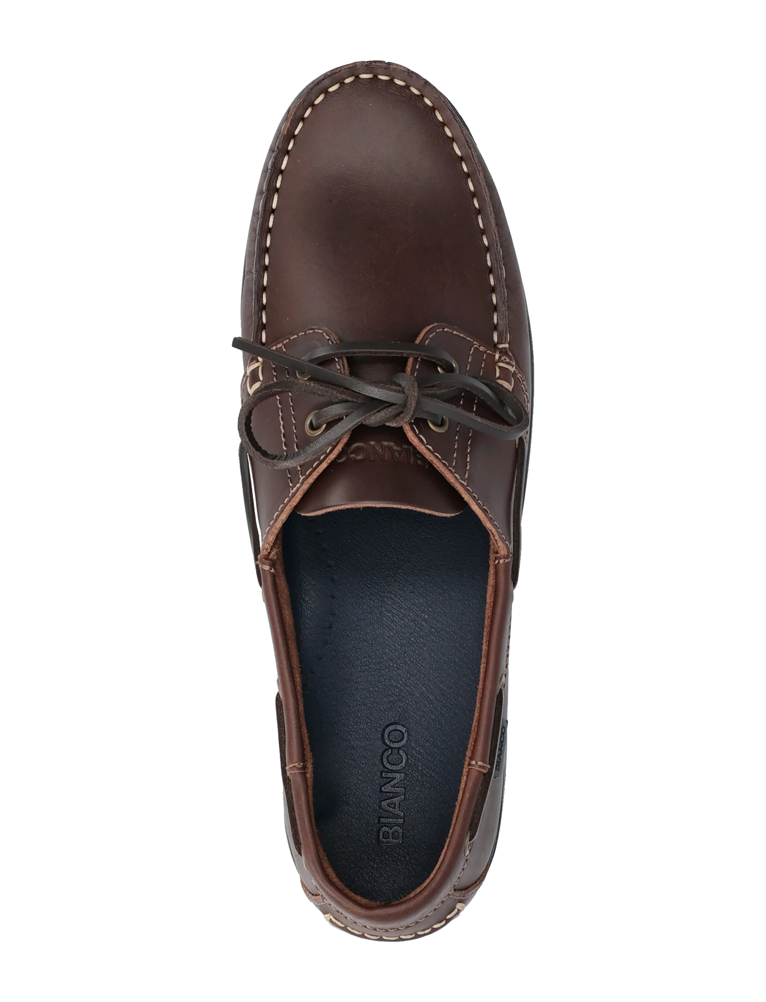 Bianco - BIAIBIZA Boat Shoe Pull Up Leather - kollektionen - brown - 3