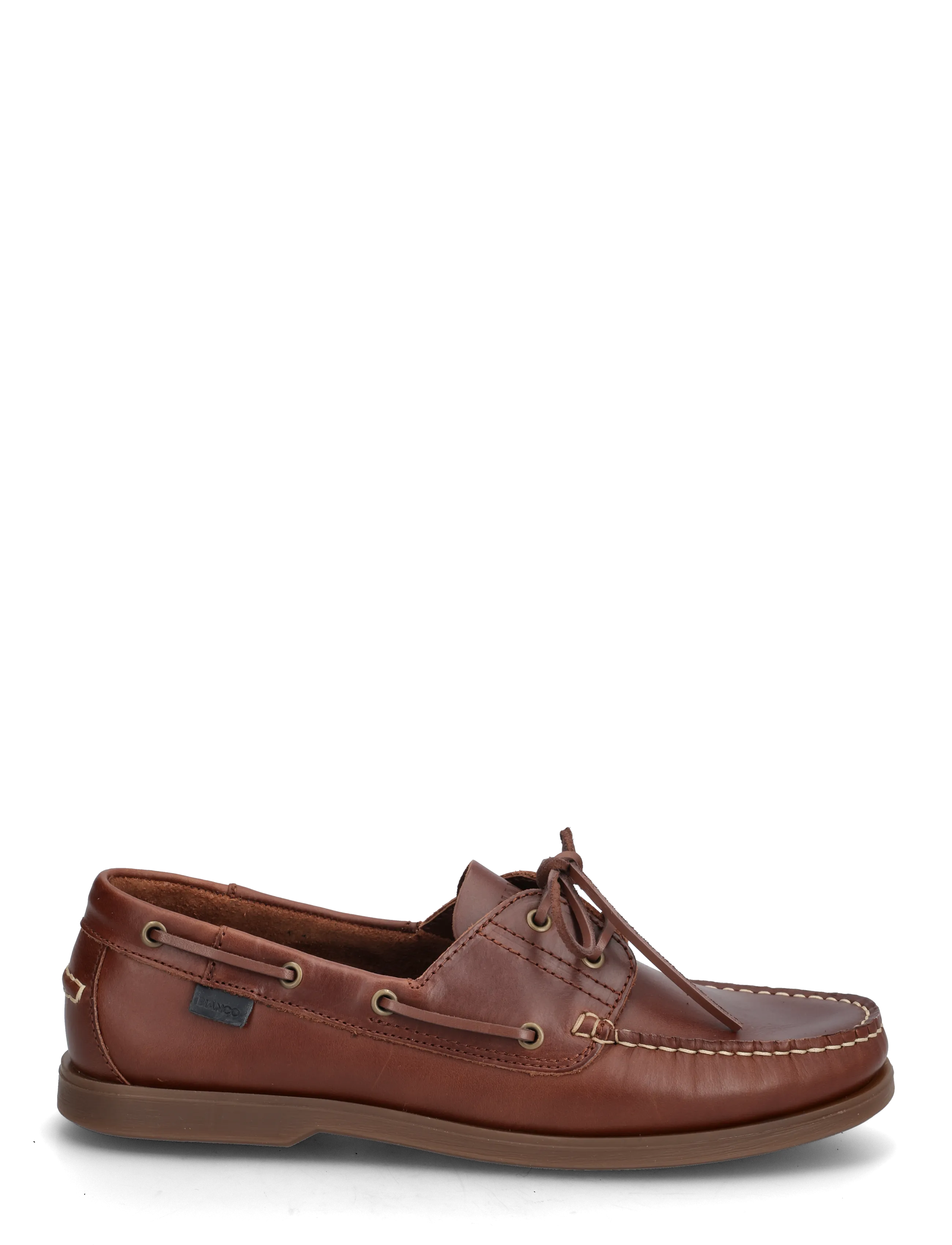 Bianco - BIAIBIZA Boat Shoe Pull Up Leather - kollektioner - cognac - 1